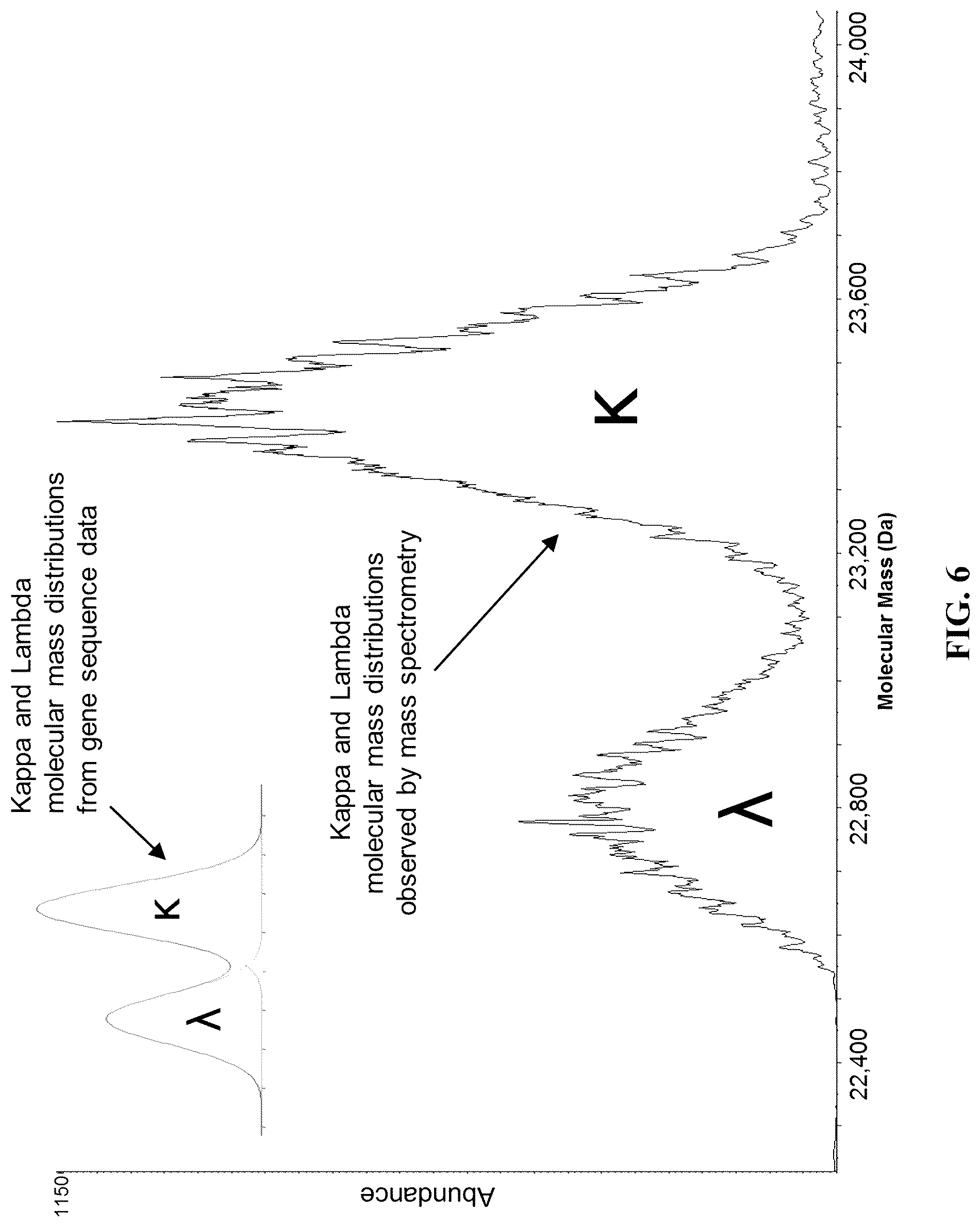 Patent US12099065 Figure 6 – Isotyping immunoglobulins using accurate molecular mass