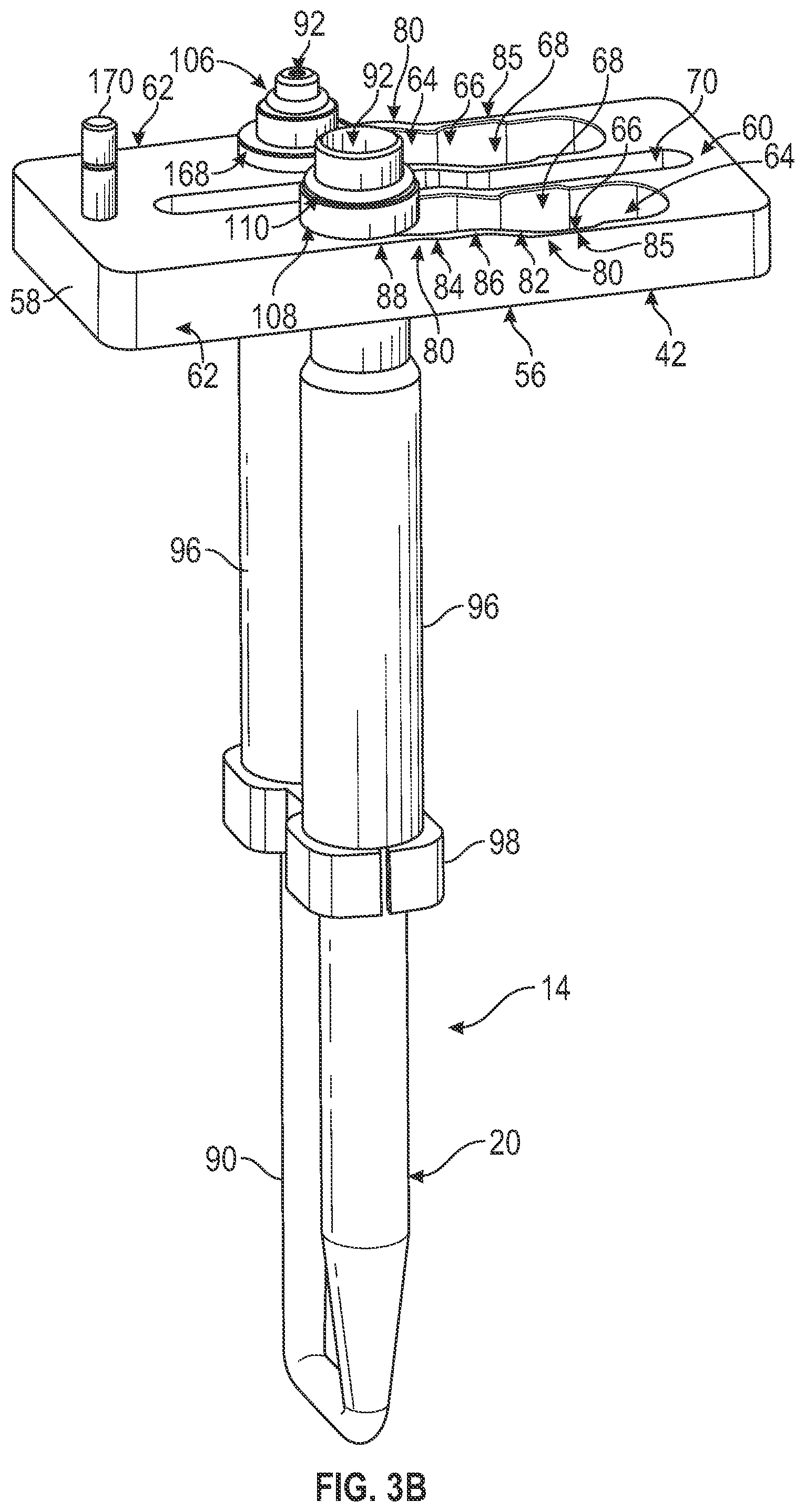 Patent US12099071 Figure 4 – Locking assembly for a measurement system