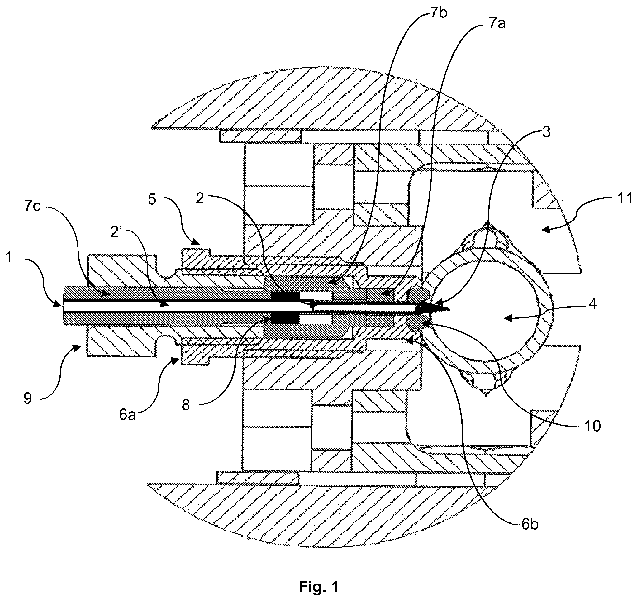 Patent US12099073 Figure 1 – Device for determining a volume of gas in a sample