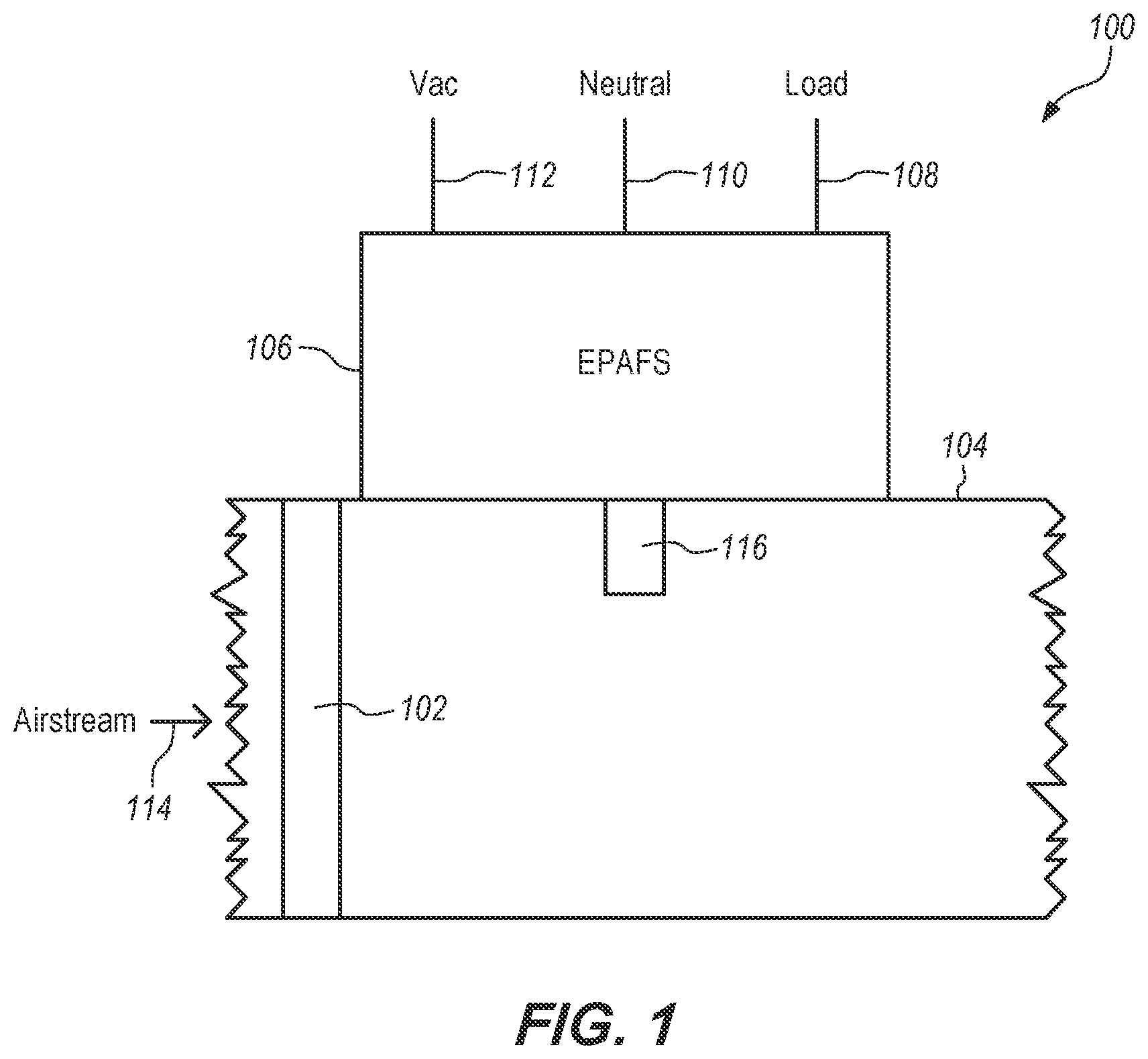 Patent US12099074 — Electronic proof of air flow switch — Figure 1
