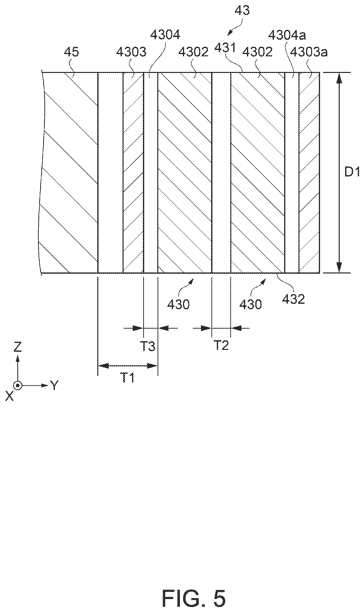 Patent US12099075 Figure 5 – Physical quantity sensor, composite sensor, inertial measurement unit, portable electronic apparatus, electronic apparatus, and vehicle