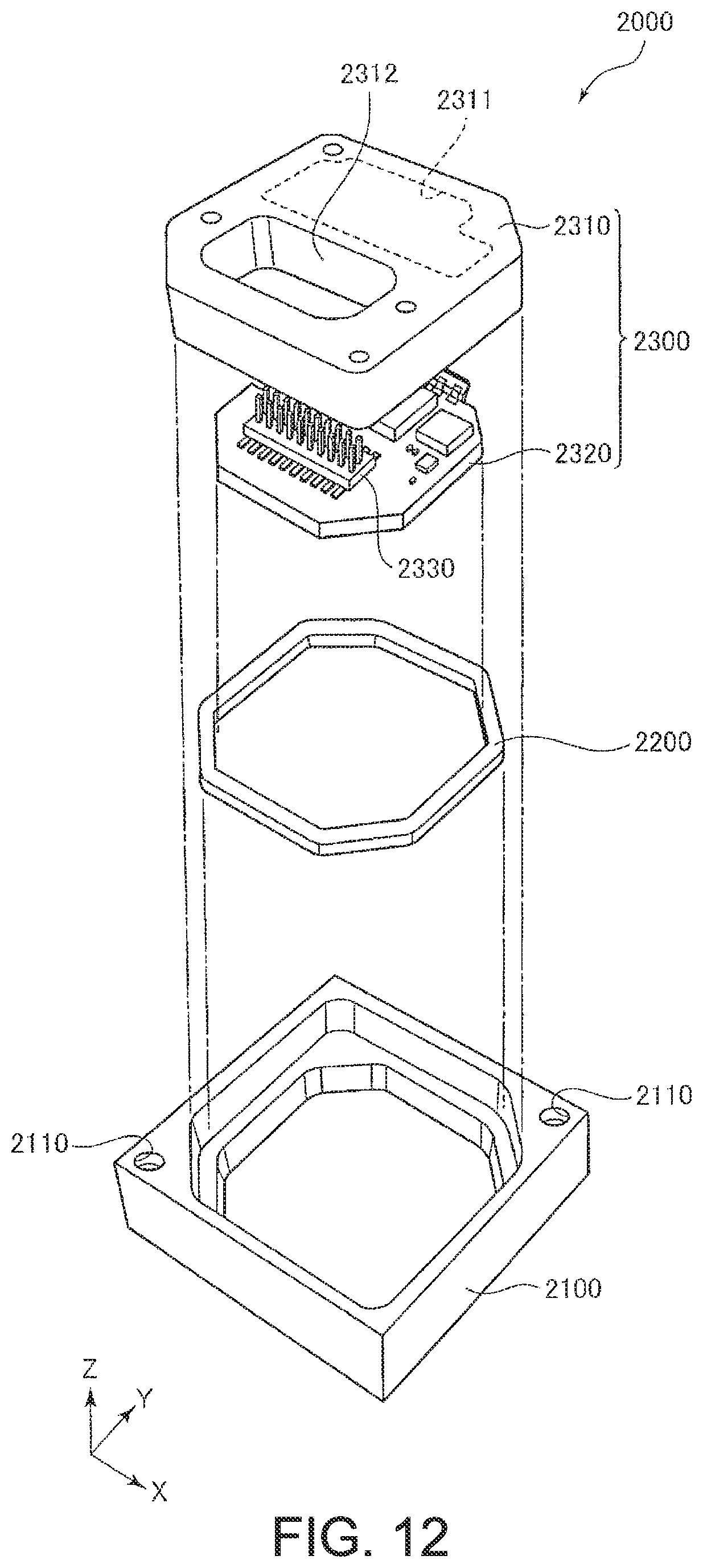 Patent US12099075 Figure 12 – Physical quantity sensor, composite sensor, inertial measurement unit, portable electronic apparatus, electronic apparatus, and vehicle