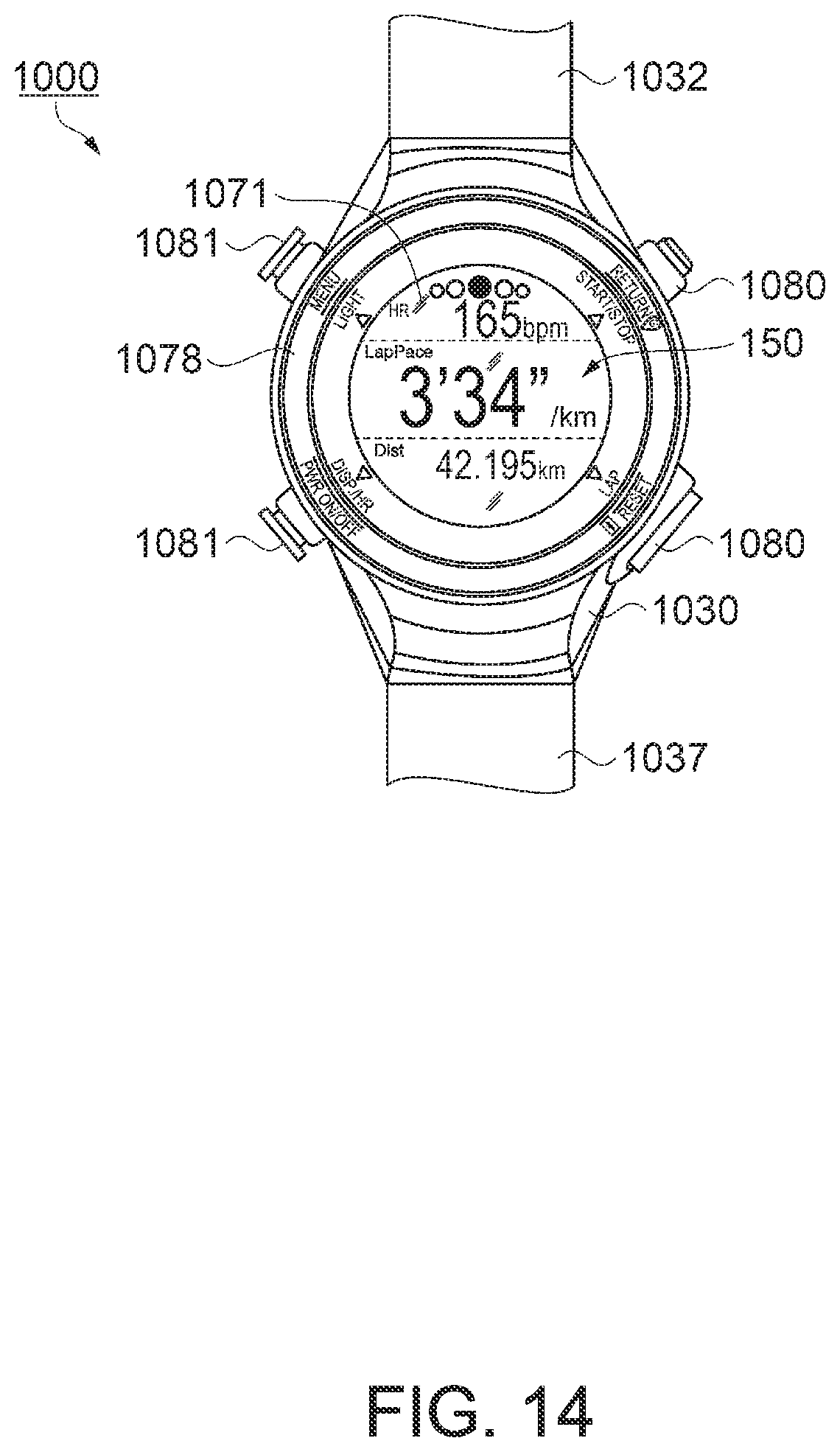 Patent US12099075 Figure 14 – Physical quantity sensor, composite sensor, inertial measurement unit, portable electronic apparatus, electronic apparatus, and vehicle