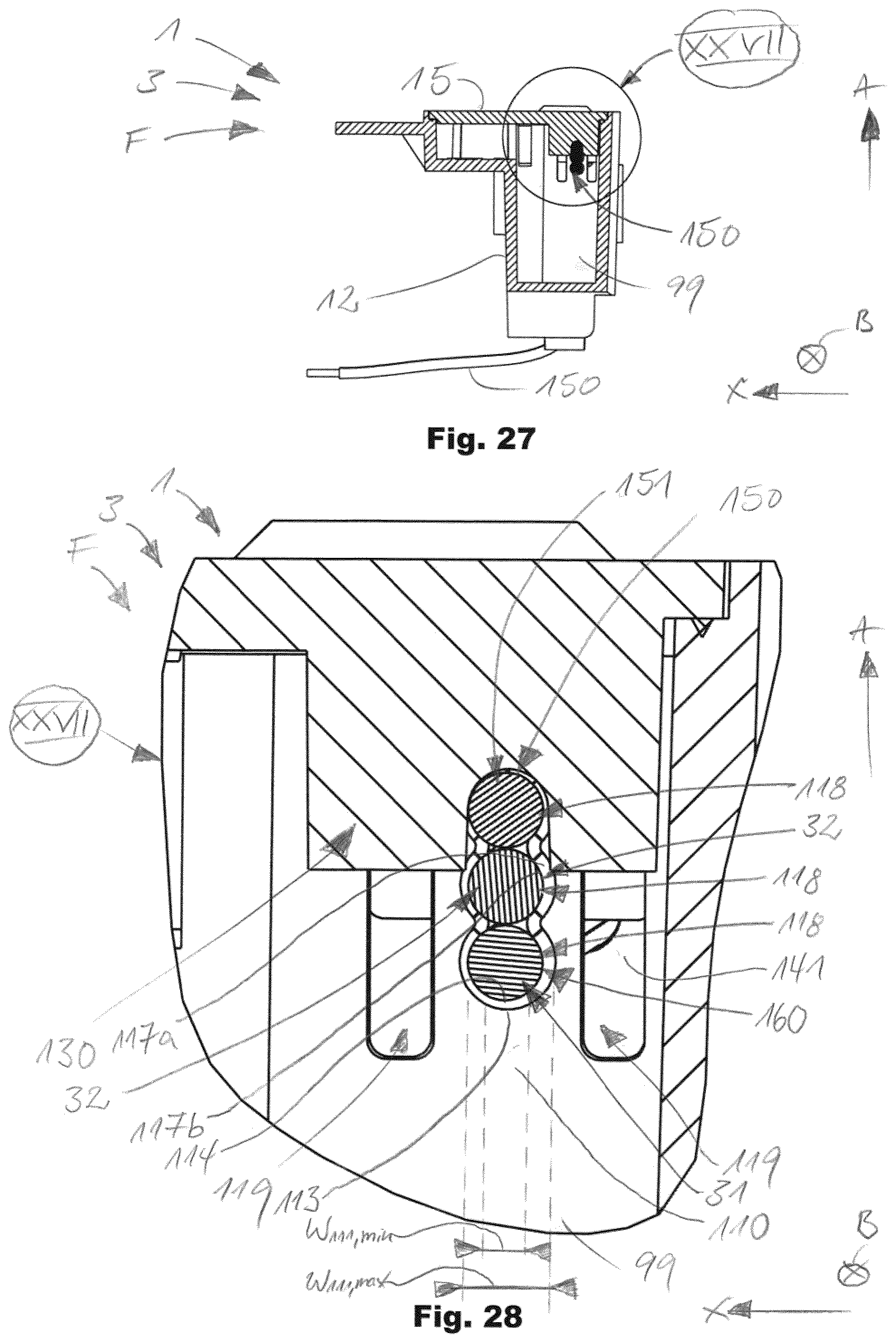 Patent US12099080 Figure 13 – Ingress protection assembly for a utility meter and meter arrangement comprising same