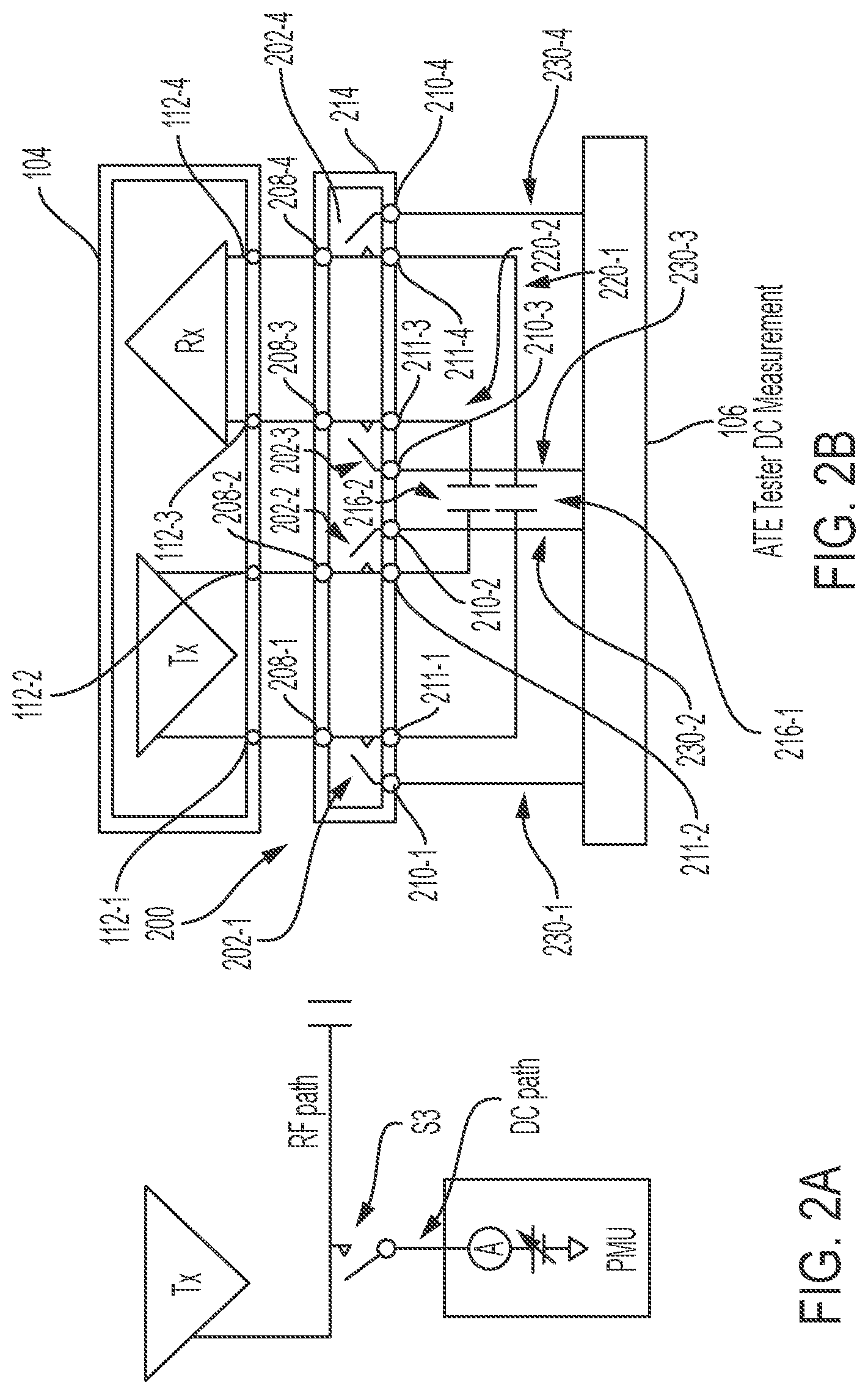 Patent US12099085 Figure 2 – Apparatuses and methods for testing semiconductor circuitry using microelectromechanical systems switches