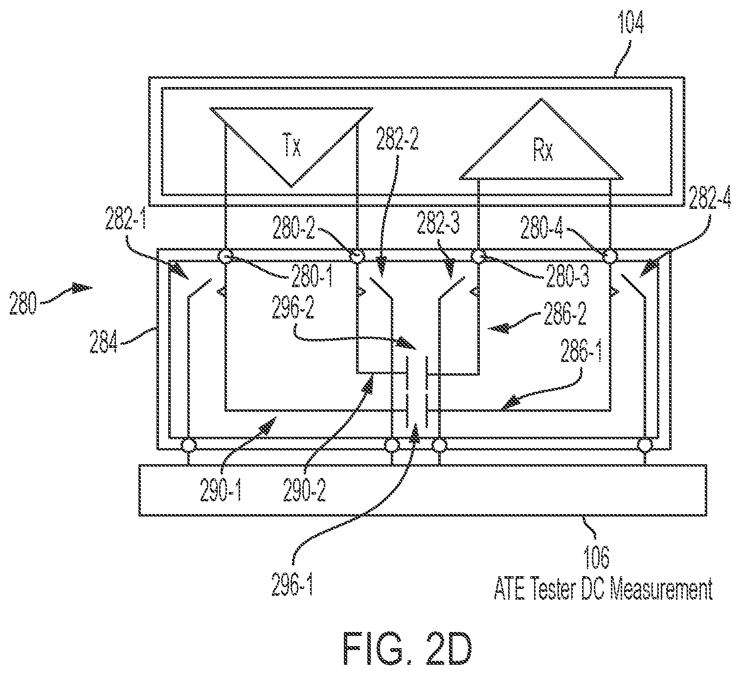 Patent US12099085 Figure 4 – Apparatuses and methods for testing semiconductor circuitry using microelectromechanical systems switches