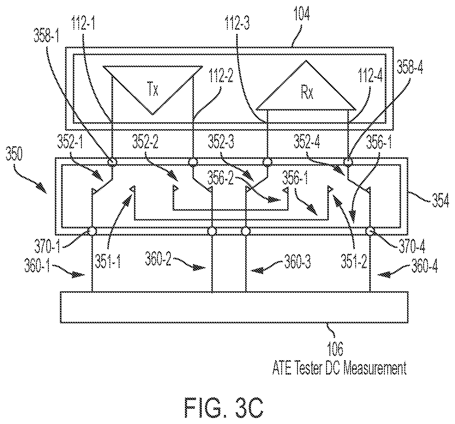 Patent US12099085 Figure 6 – Apparatuses and methods for testing semiconductor circuitry using microelectromechanical systems switches
