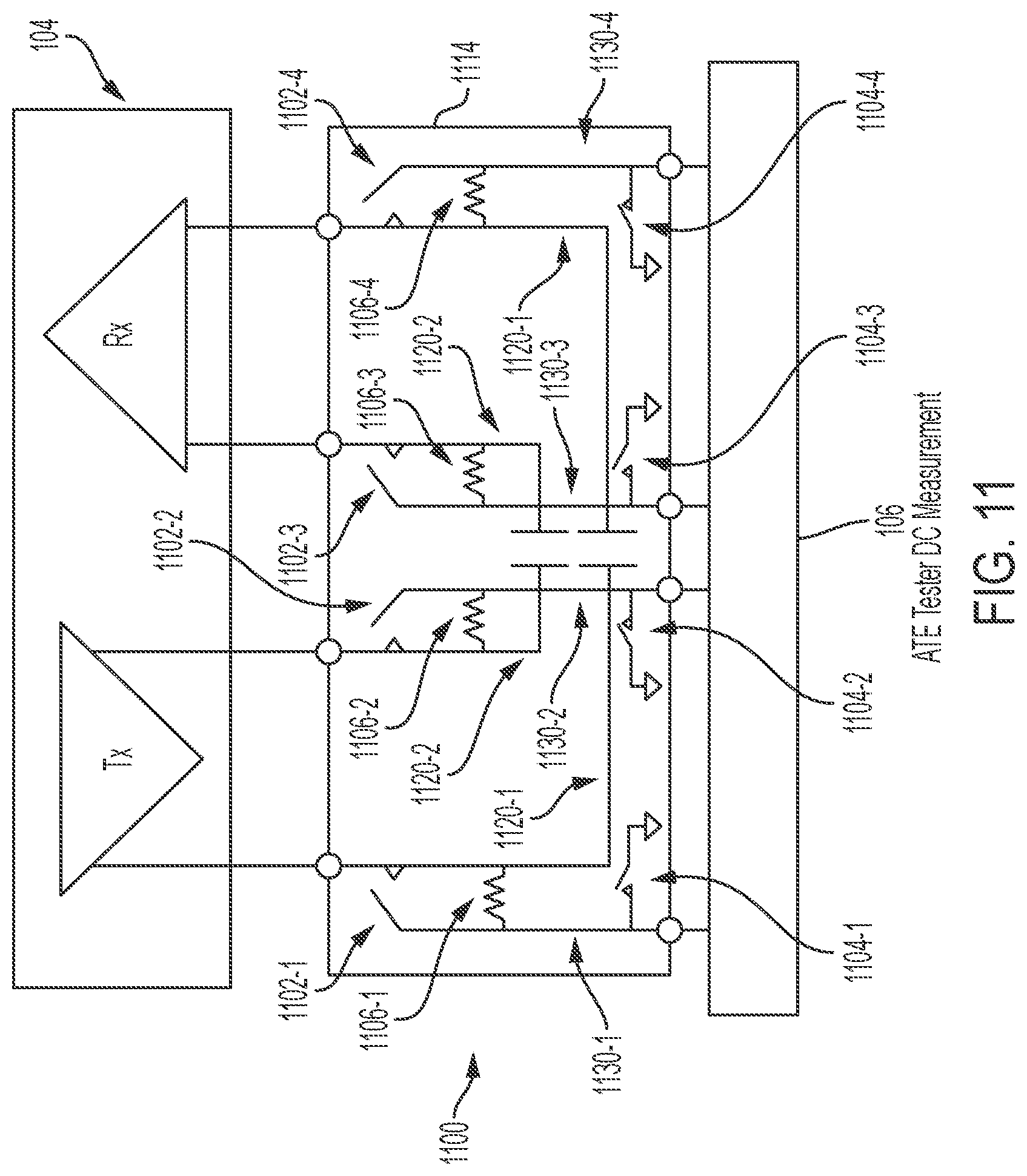 Patent US12099085 Figure 14 – Apparatuses and methods for testing semiconductor circuitry using microelectromechanical systems switches