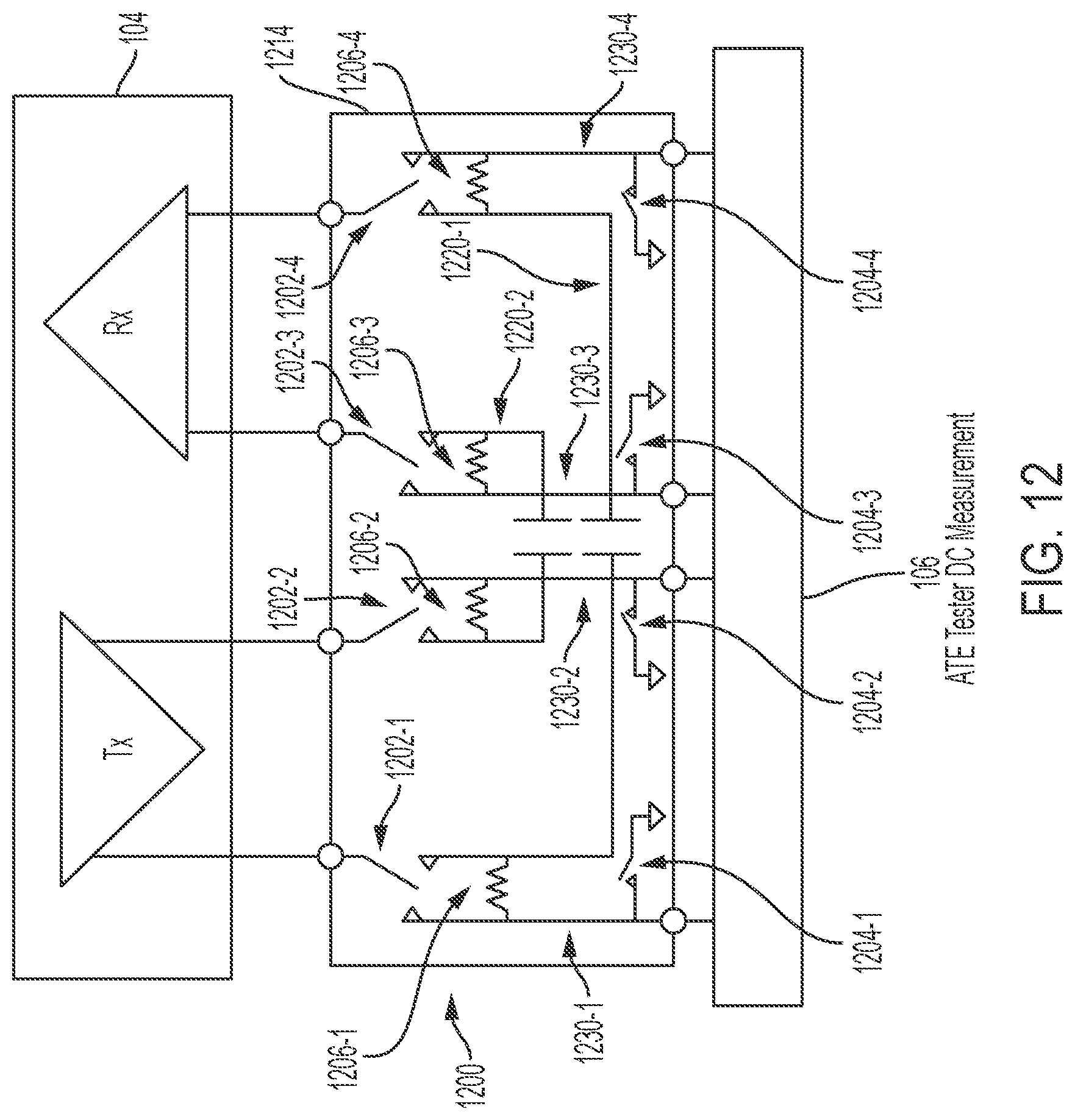 Patent US12099085 Figure 15 – Apparatuses and methods for testing semiconductor circuitry using microelectromechanical systems switches