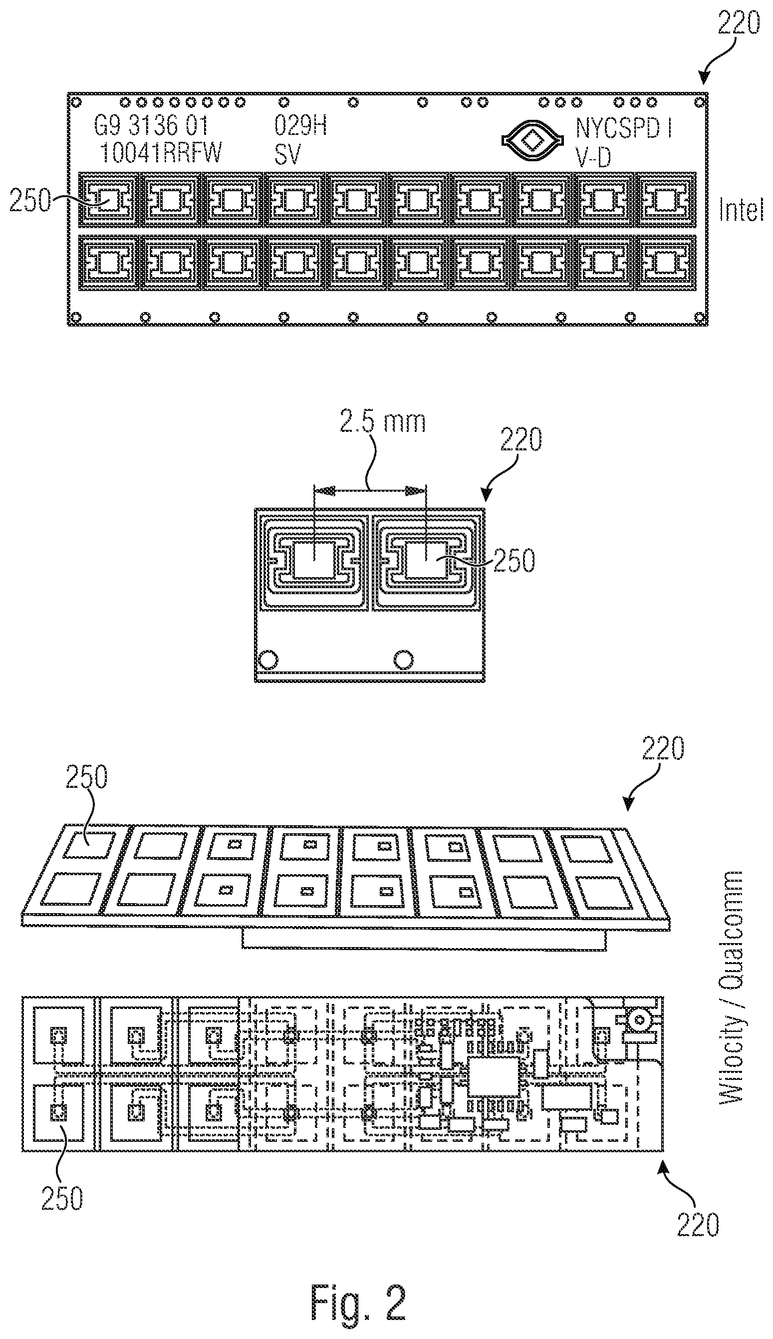 Patent US12099088 Figure 2 – Test equipment for testing a device under test having an antenna