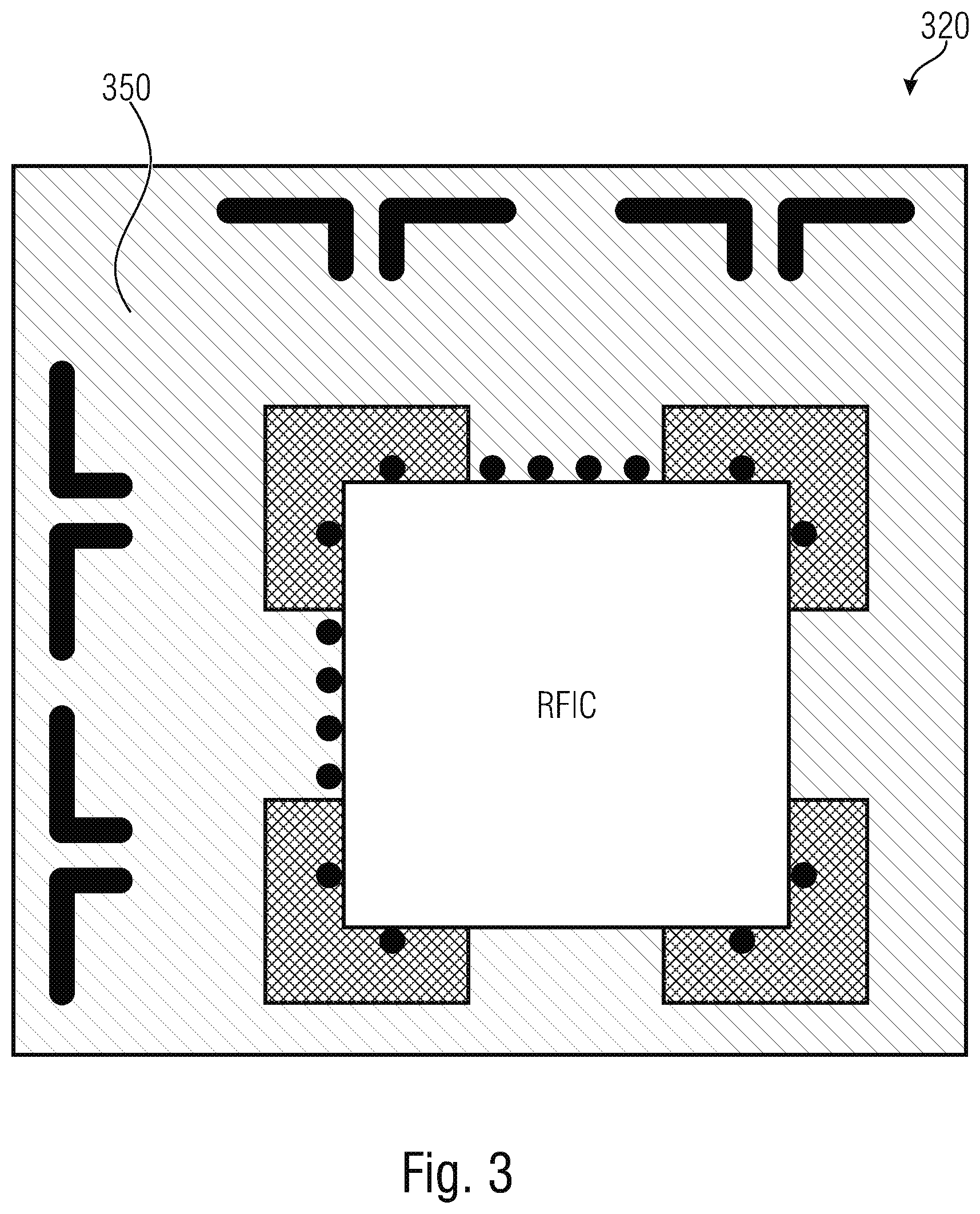 Patent US12099088 Figure 3 – Test equipment for testing a device under test having an antenna