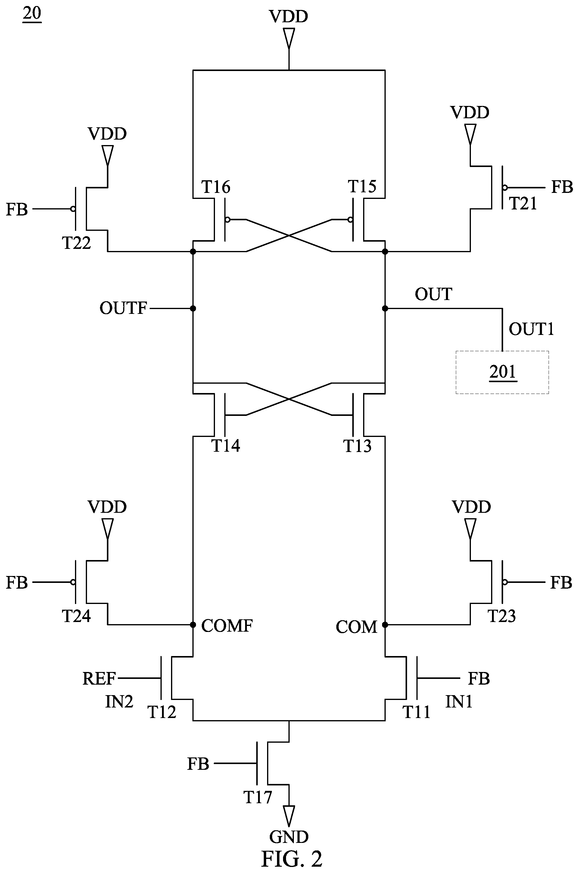 Patent US12099089 Figure 2 – Electronic device and phase detector
