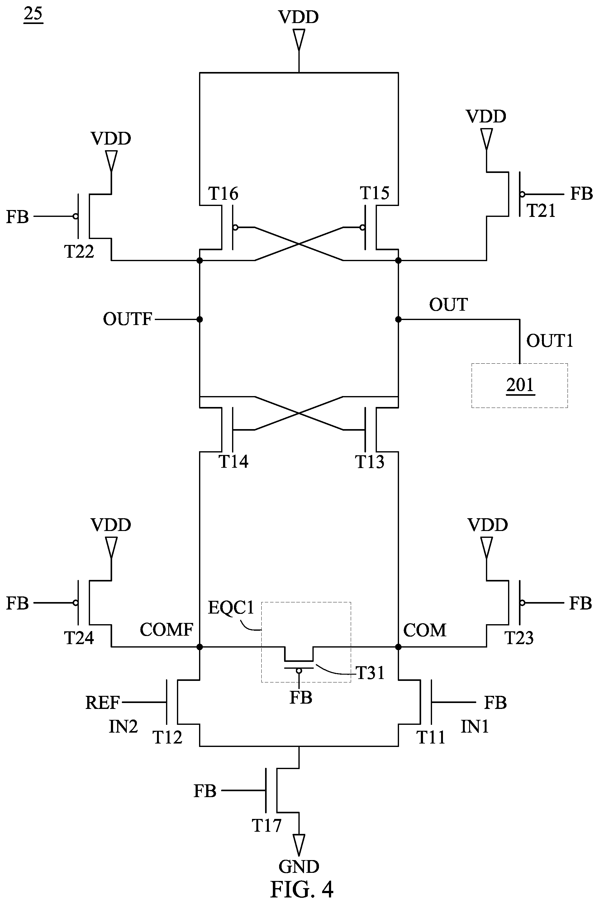 Patent US12099089 Figure 4 – Electronic device and phase detector