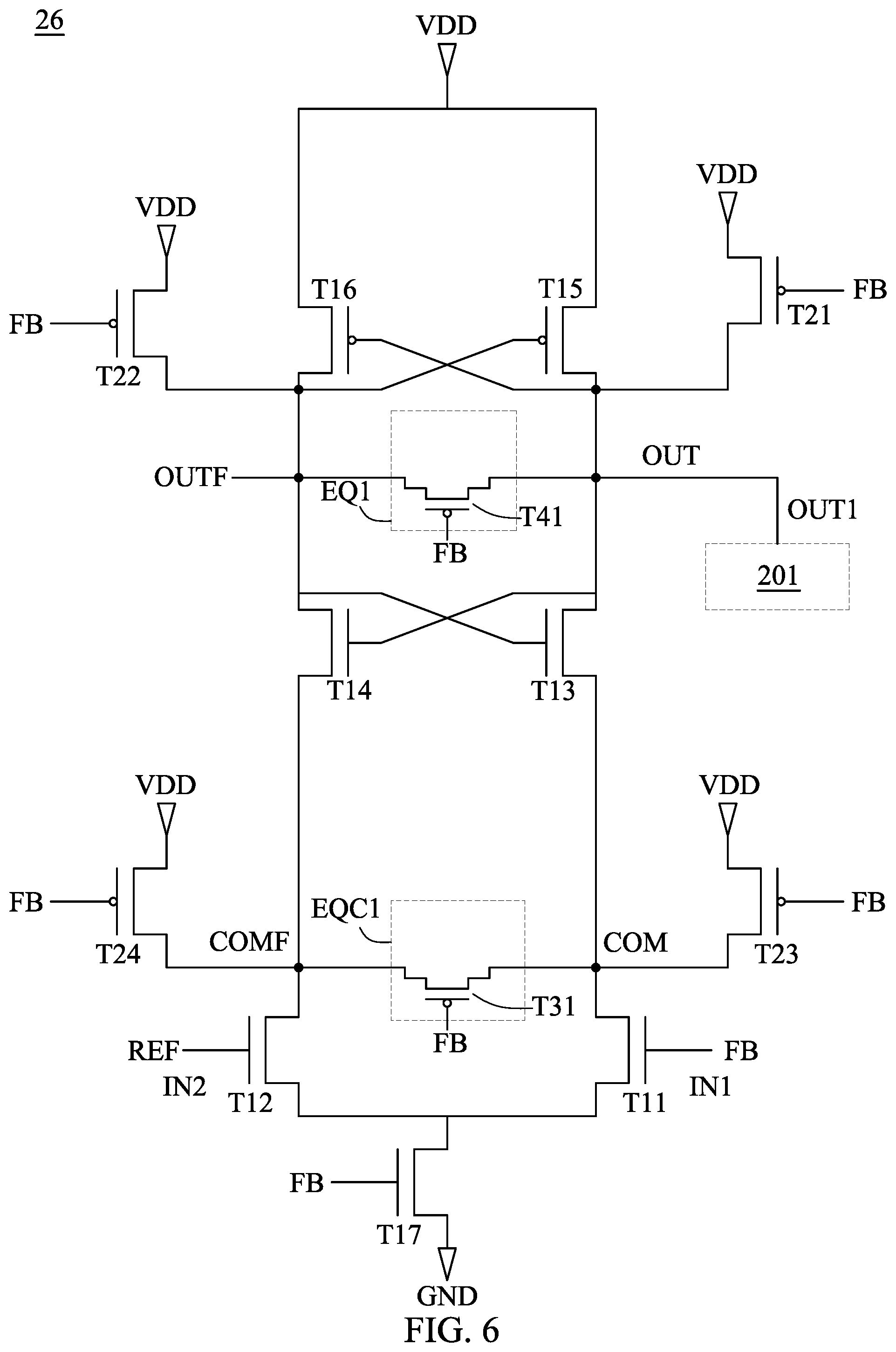 Patent US12099089 Figure 6 – Electronic device and phase detector