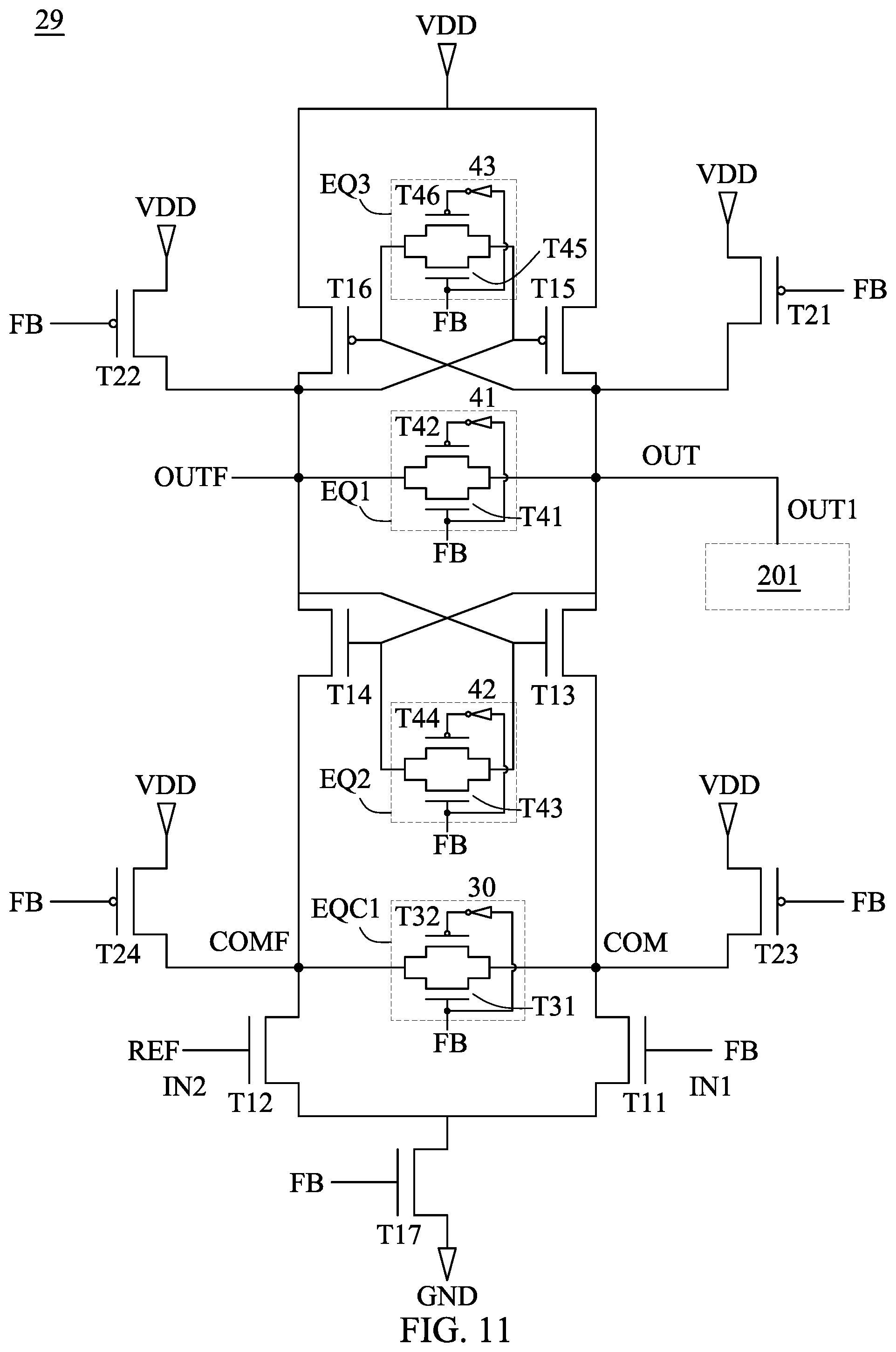 Patent US12099089 Figure 11 – Electronic device and phase detector