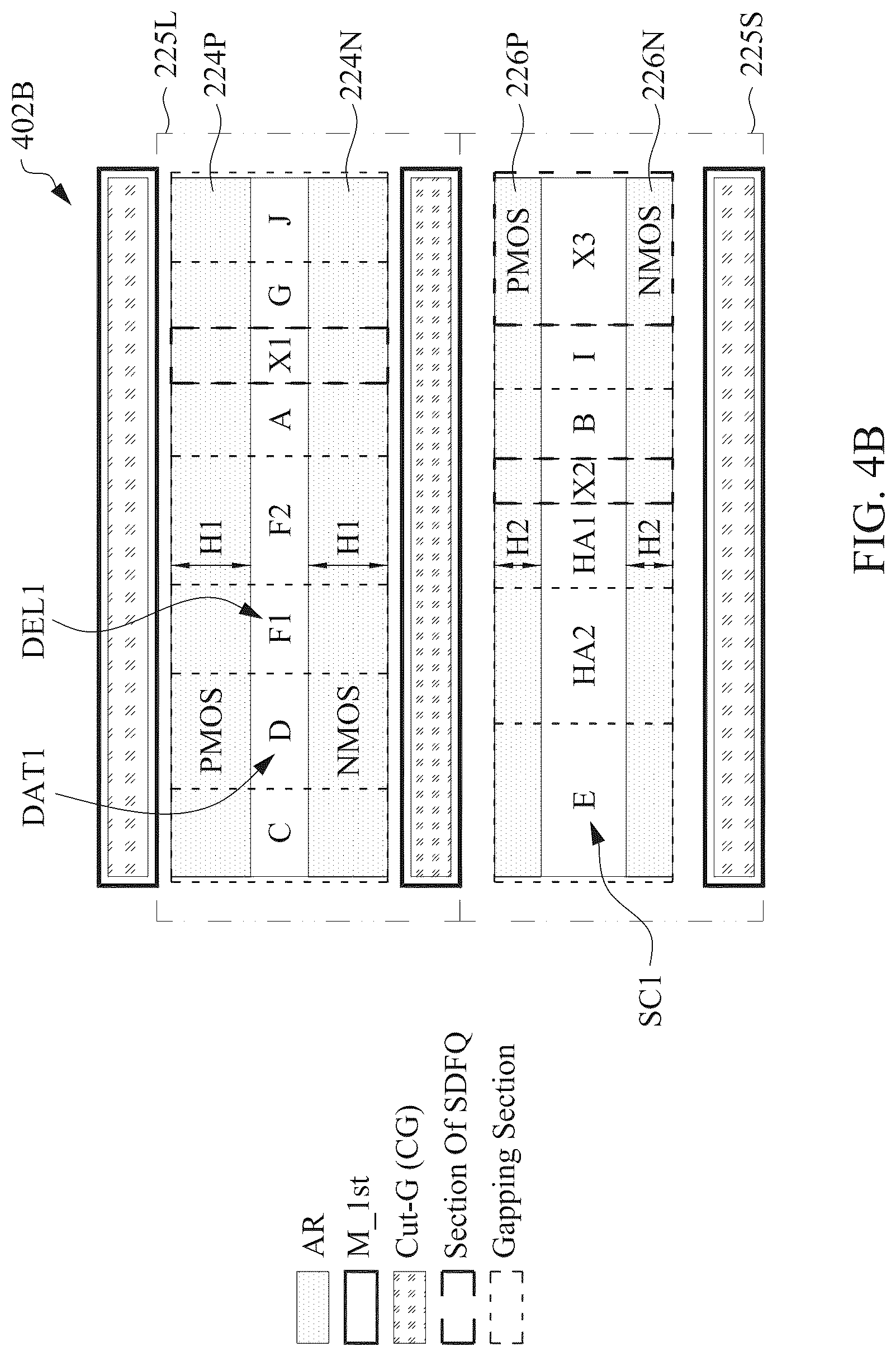 Patent US12099090 Figure 7 – Multiplexer for SDFQ having differently-sized scan and data transistors, semiconductor device including same and methods of manufacturing same
