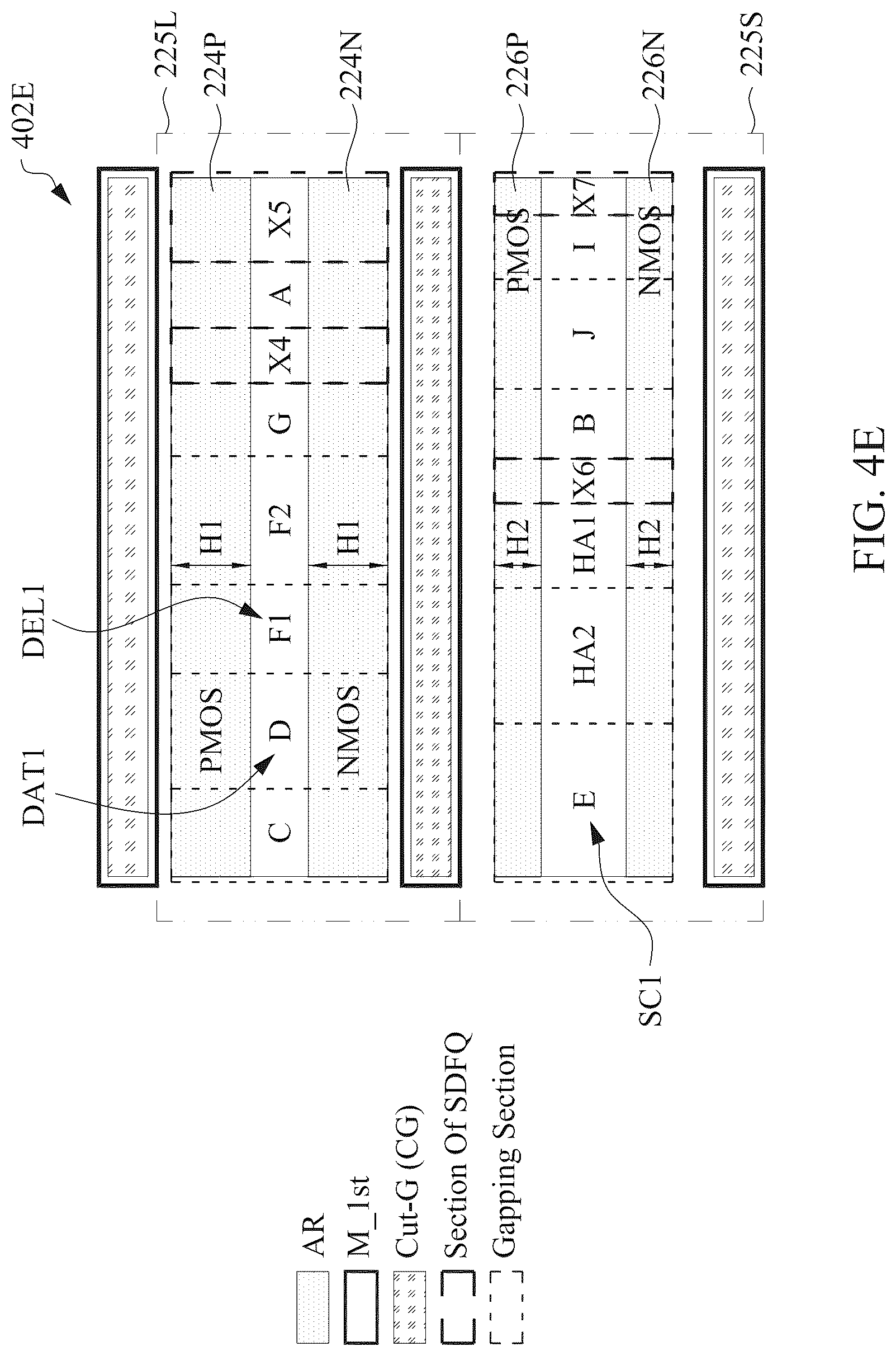 Patent US12099090 Figure 10 – Multiplexer for SDFQ having differently-sized scan and data transistors, semiconductor device including same and methods of manufacturing same
