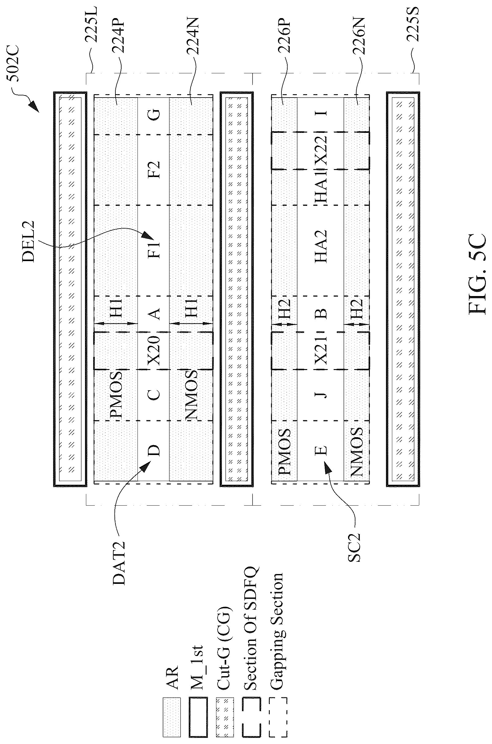 Patent US12099090 Figure 14 – Multiplexer for SDFQ having differently-sized scan and data transistors, semiconductor device including same and methods of manufacturing same
