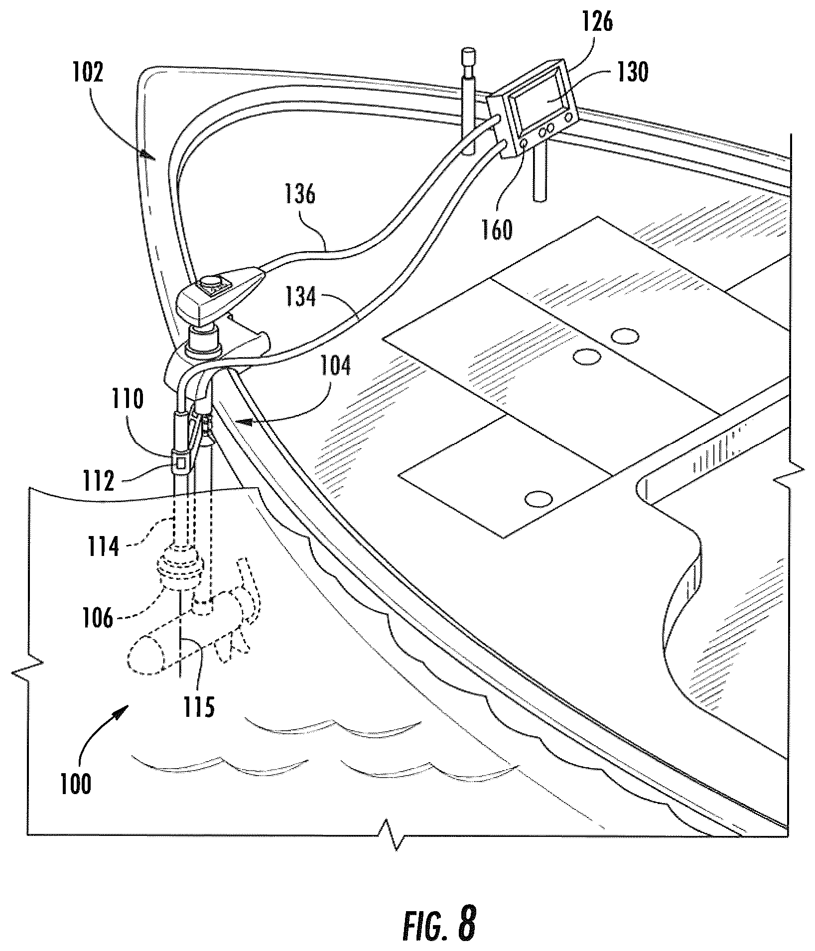 Patent US12099119 Figure 5 – System and method for maintaining sonar imaging of a structure regardless of boat orientation