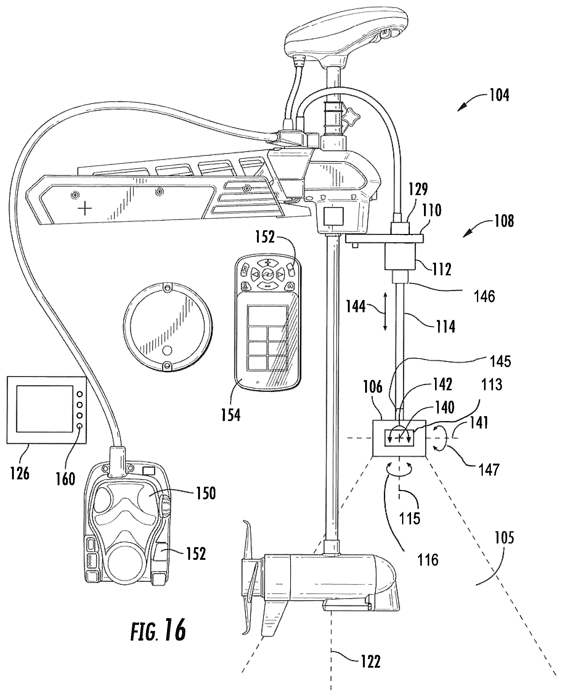 Patent US12099119 Figure 10 – System and method for maintaining sonar imaging of a structure regardless of boat orientation