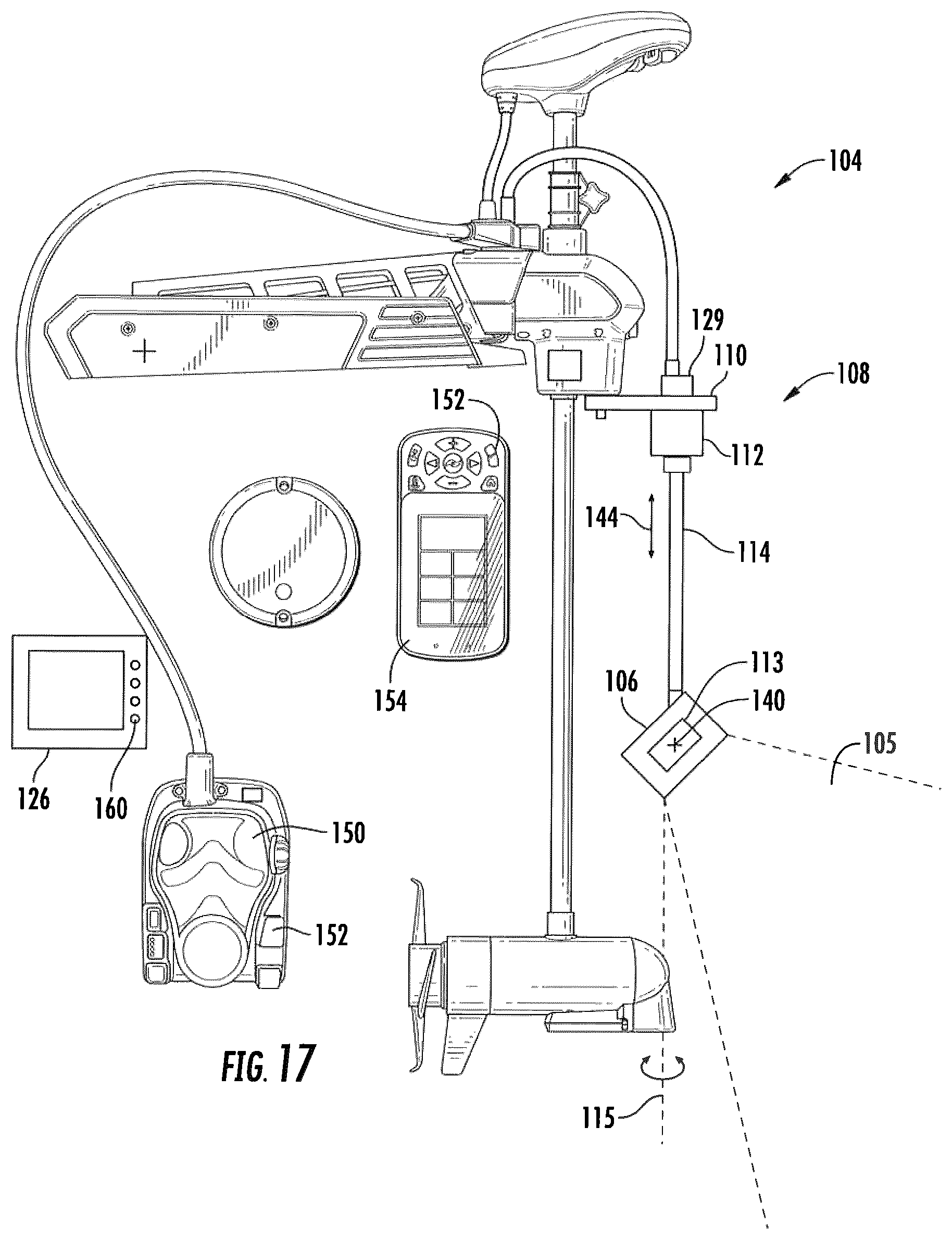 Patent US12099119 Figure 11 – System and method for maintaining sonar imaging of a structure regardless of boat orientation