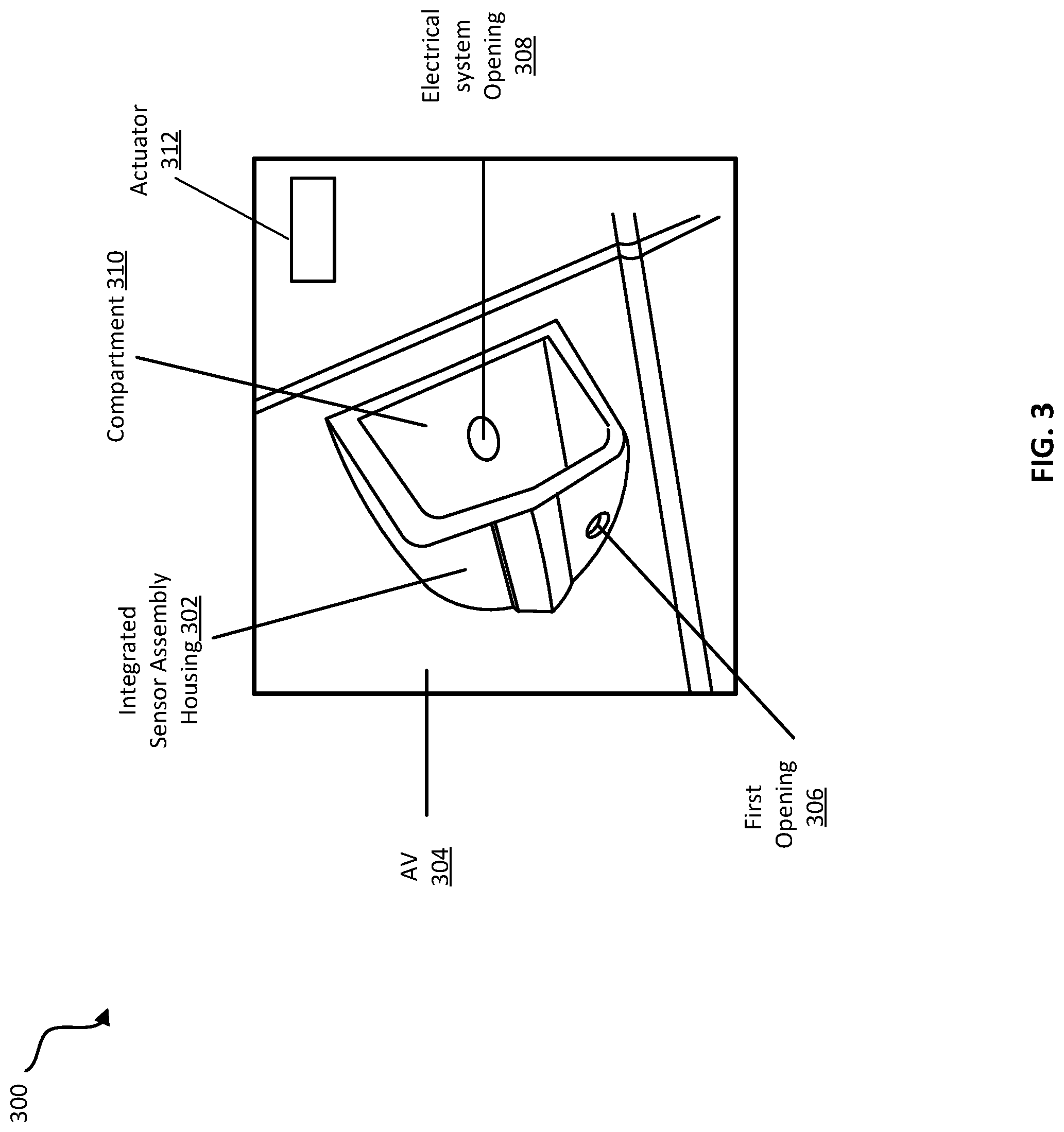 Patent US12099124 Figure 3 – Integrated sensor assembly