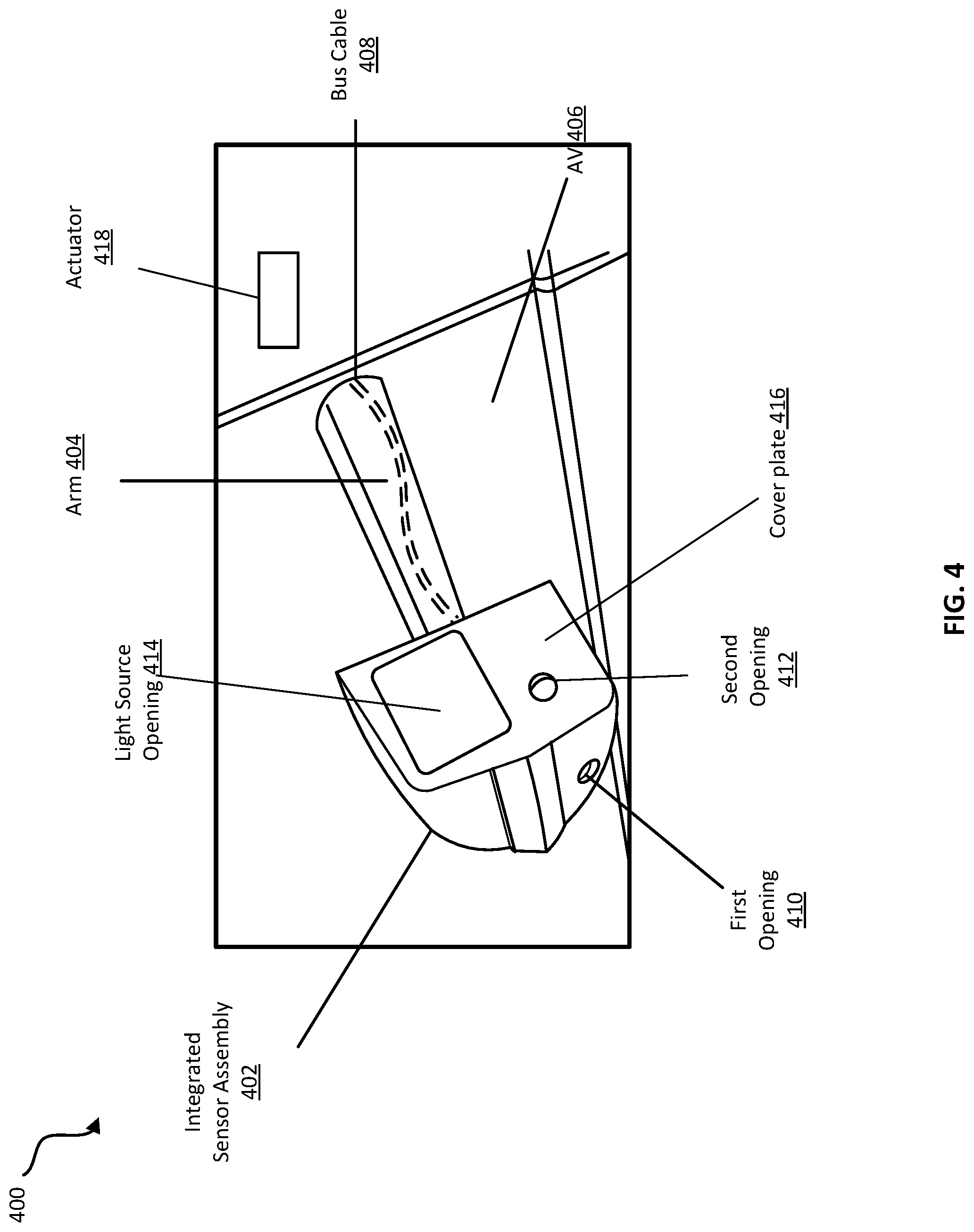 Patent US12099124 Figure 4 – Integrated sensor assembly