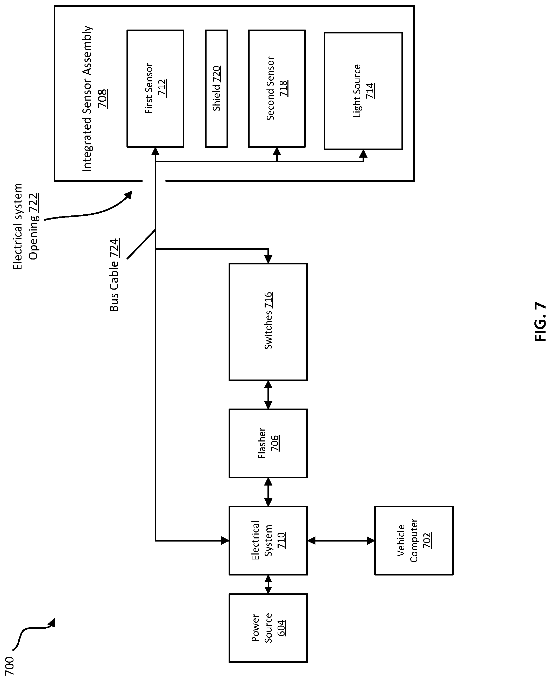 Patent US12099124 Figure 7 – Integrated sensor assembly
