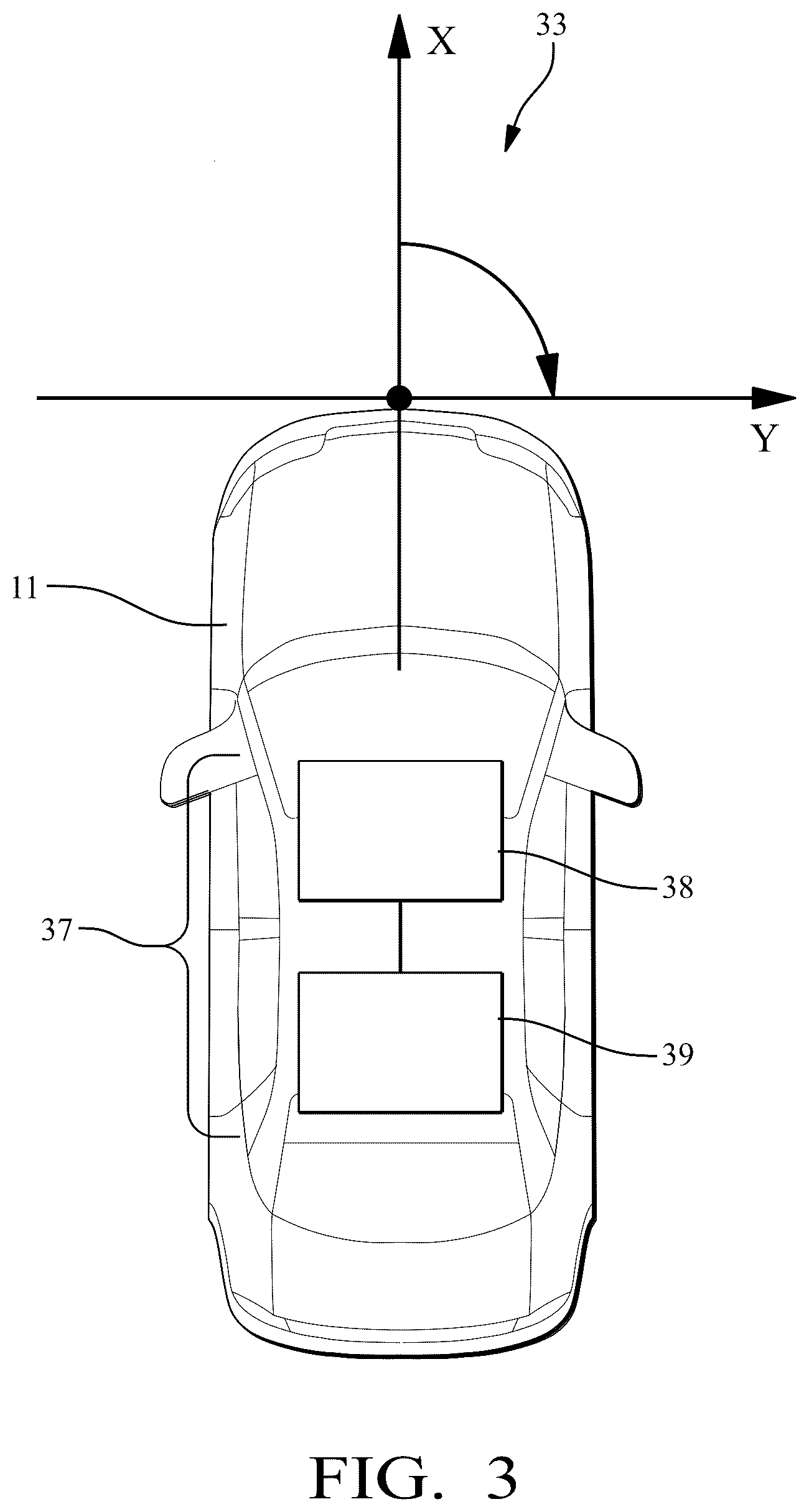 Patent US12099127 Figure 3 – Method and device for arranging a grid structure with respect to a vehicle position