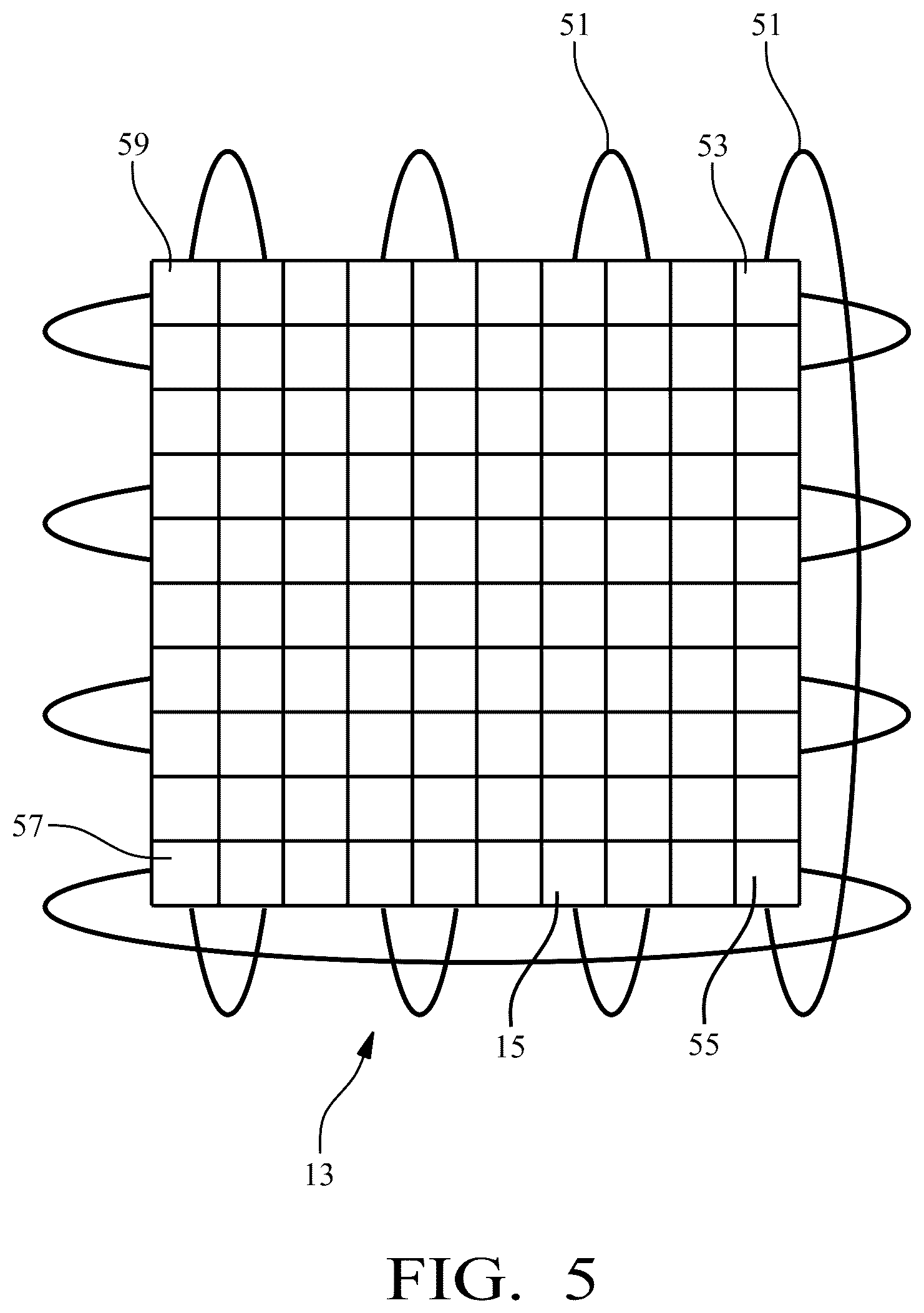 Patent US12099127 Figure 5 – Method and device for arranging a grid structure with respect to a vehicle position