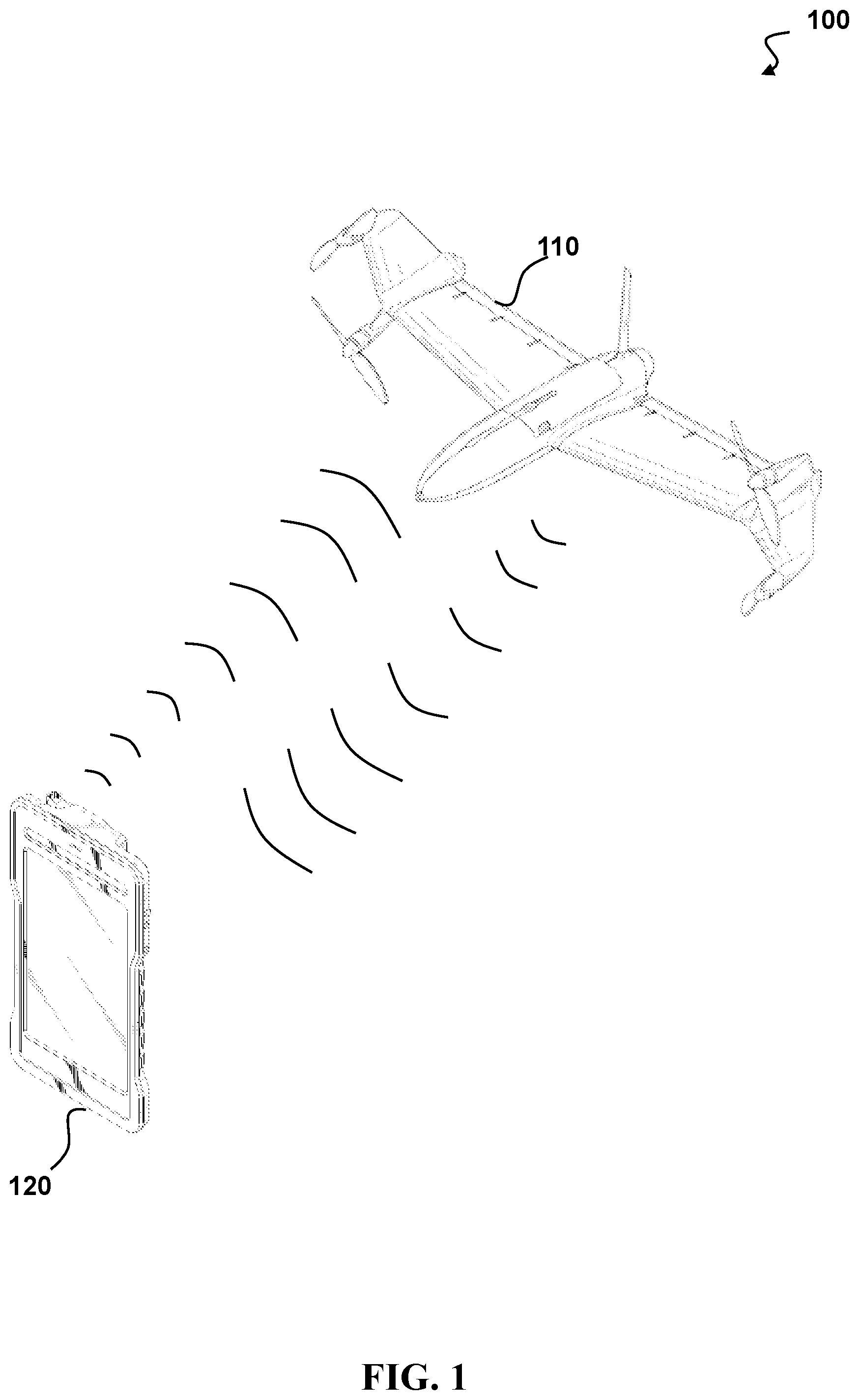 Patent US12099128 — Methods and systems for utilizing dual global positioning system (GPS) antennas in vertical take-off and landing (VTOL) aerial vehicles — Figure 1