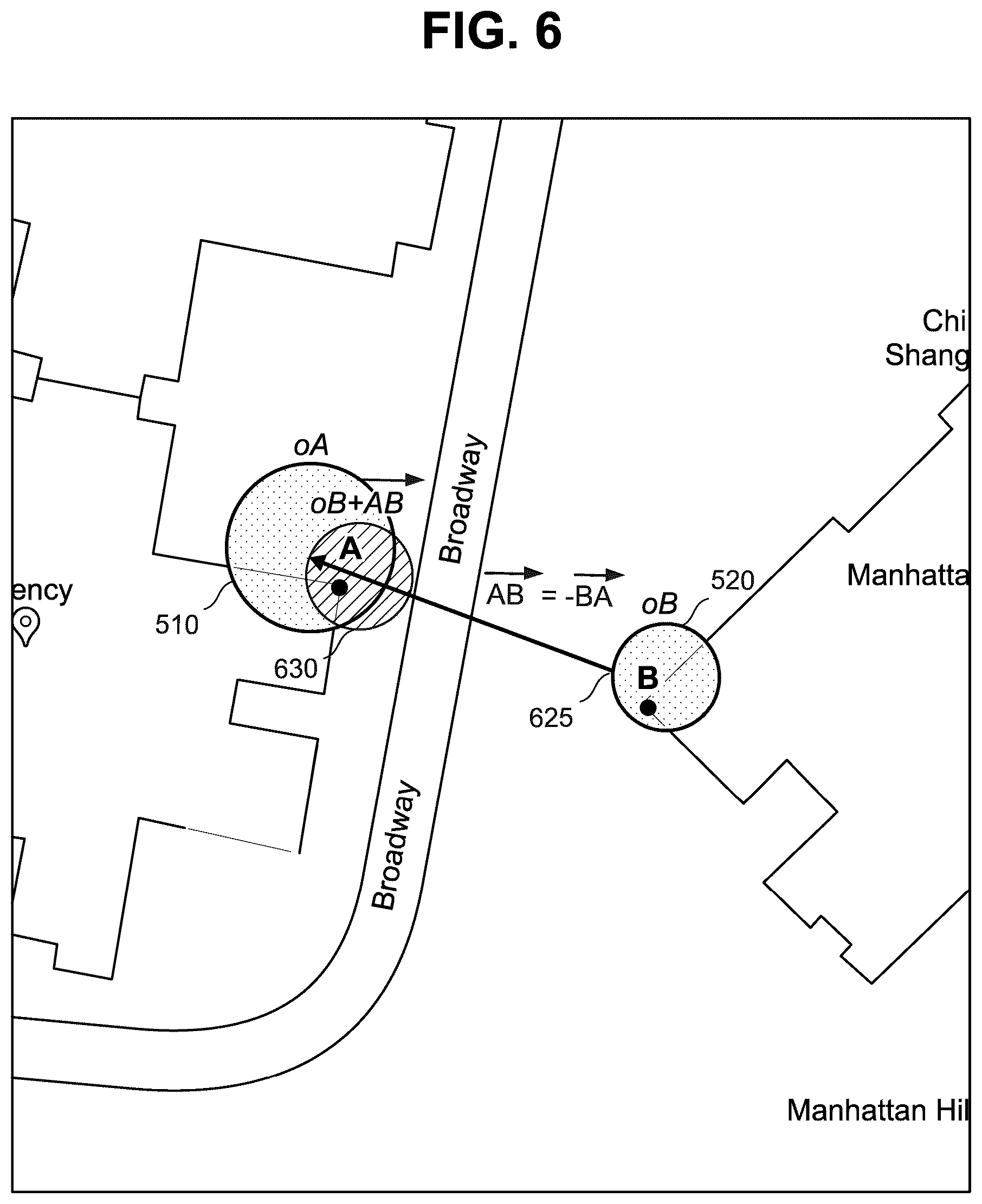 Patent US12099132 Figure 6 – Using reference measurements to reduce geospatial uncertainty