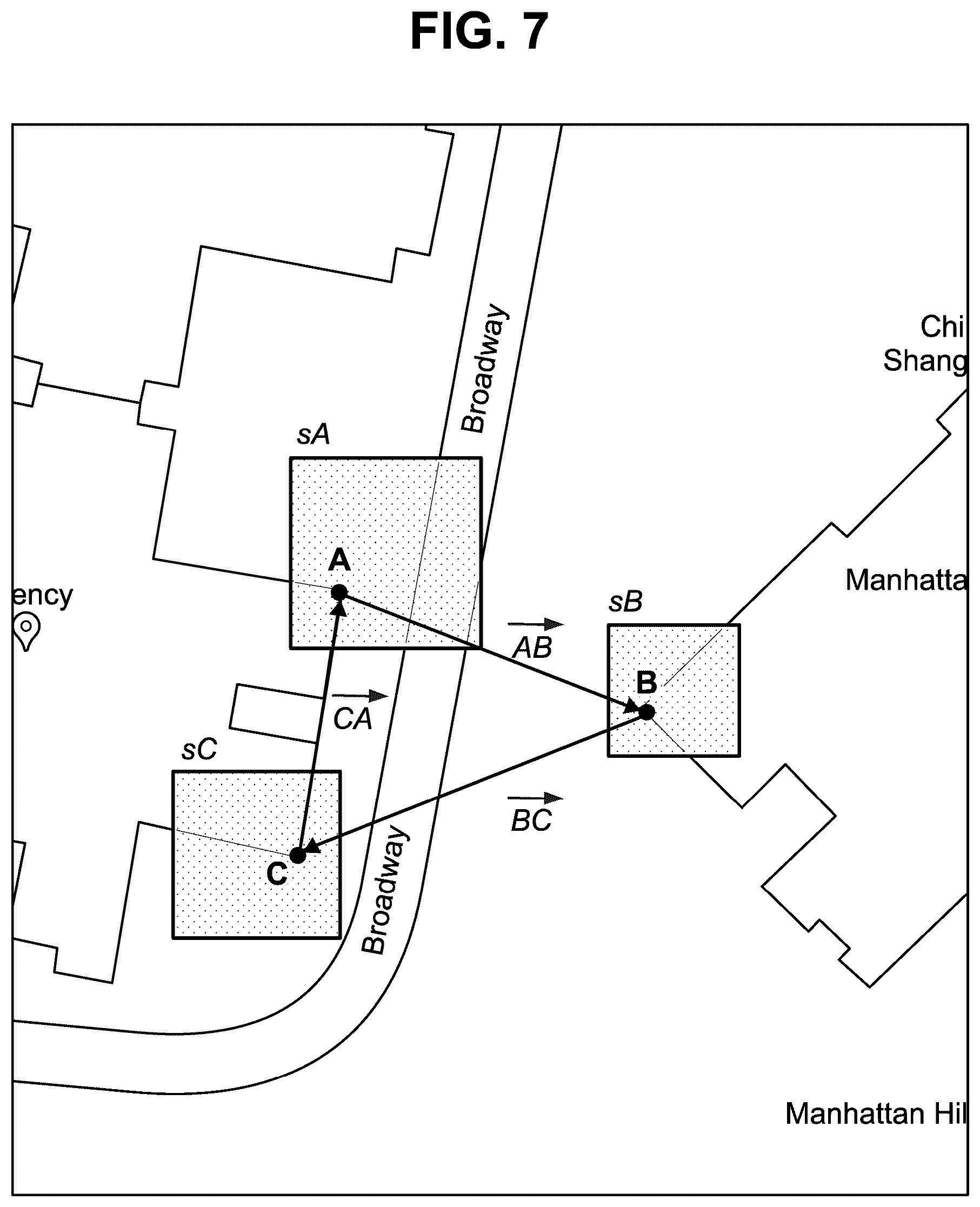 Patent US12099132 Figure 7 – Using reference measurements to reduce geospatial uncertainty