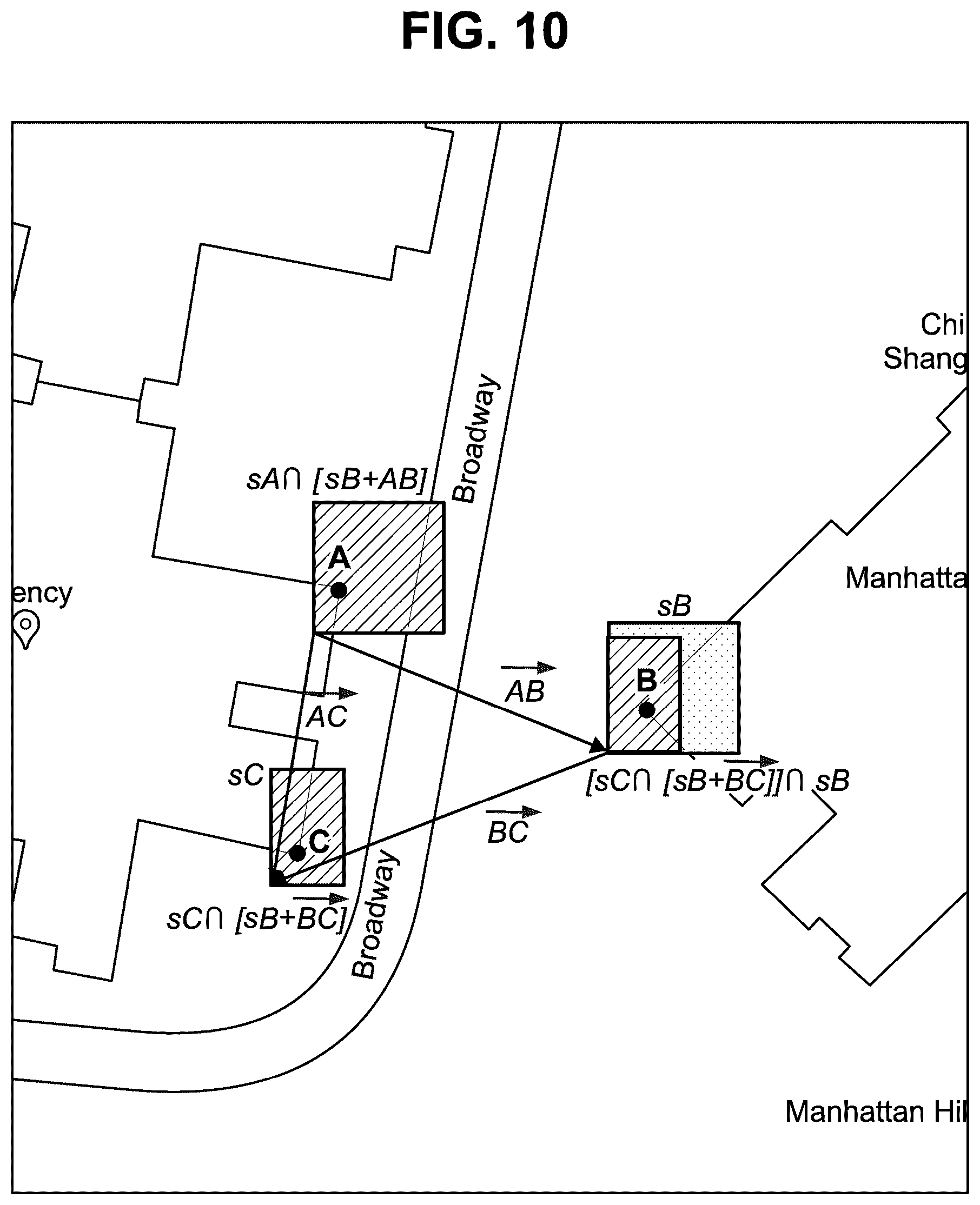 Patent US12099132 Figure 10 – Using reference measurements to reduce geospatial uncertainty