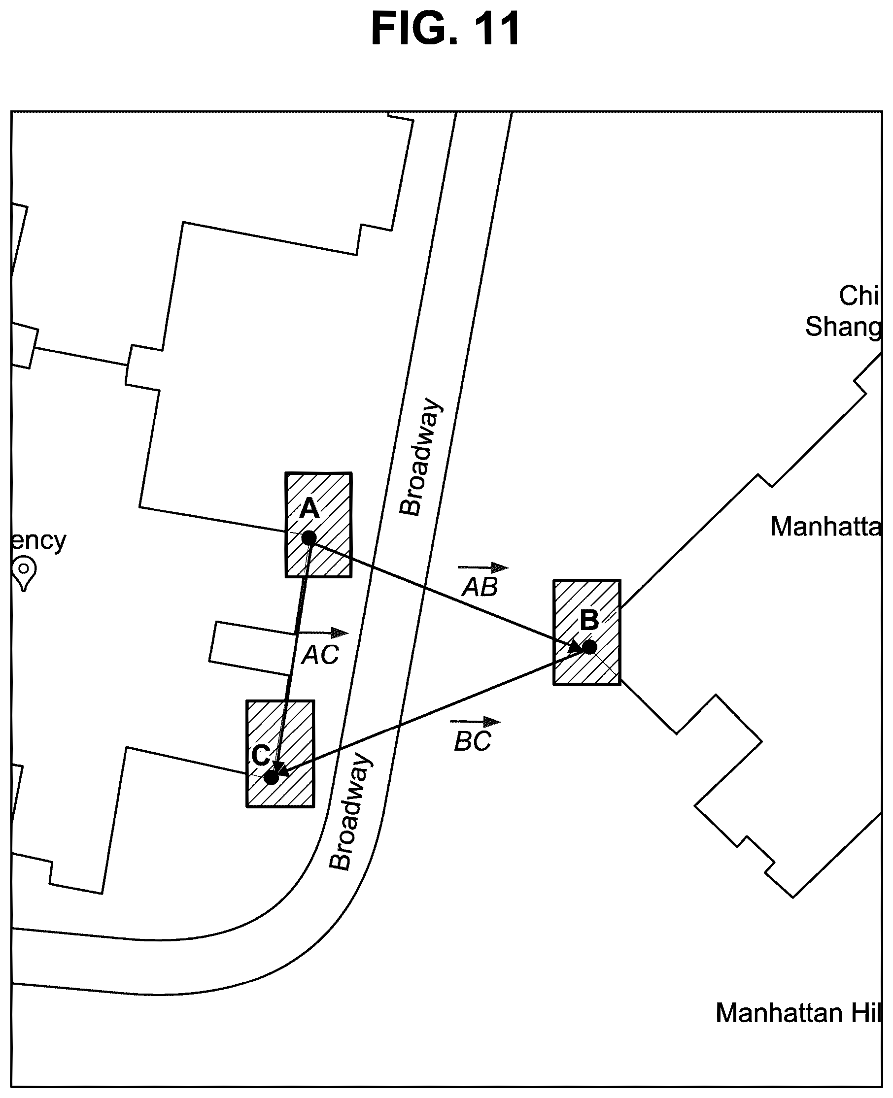 Patent US12099132 Figure 11 – Using reference measurements to reduce geospatial uncertainty