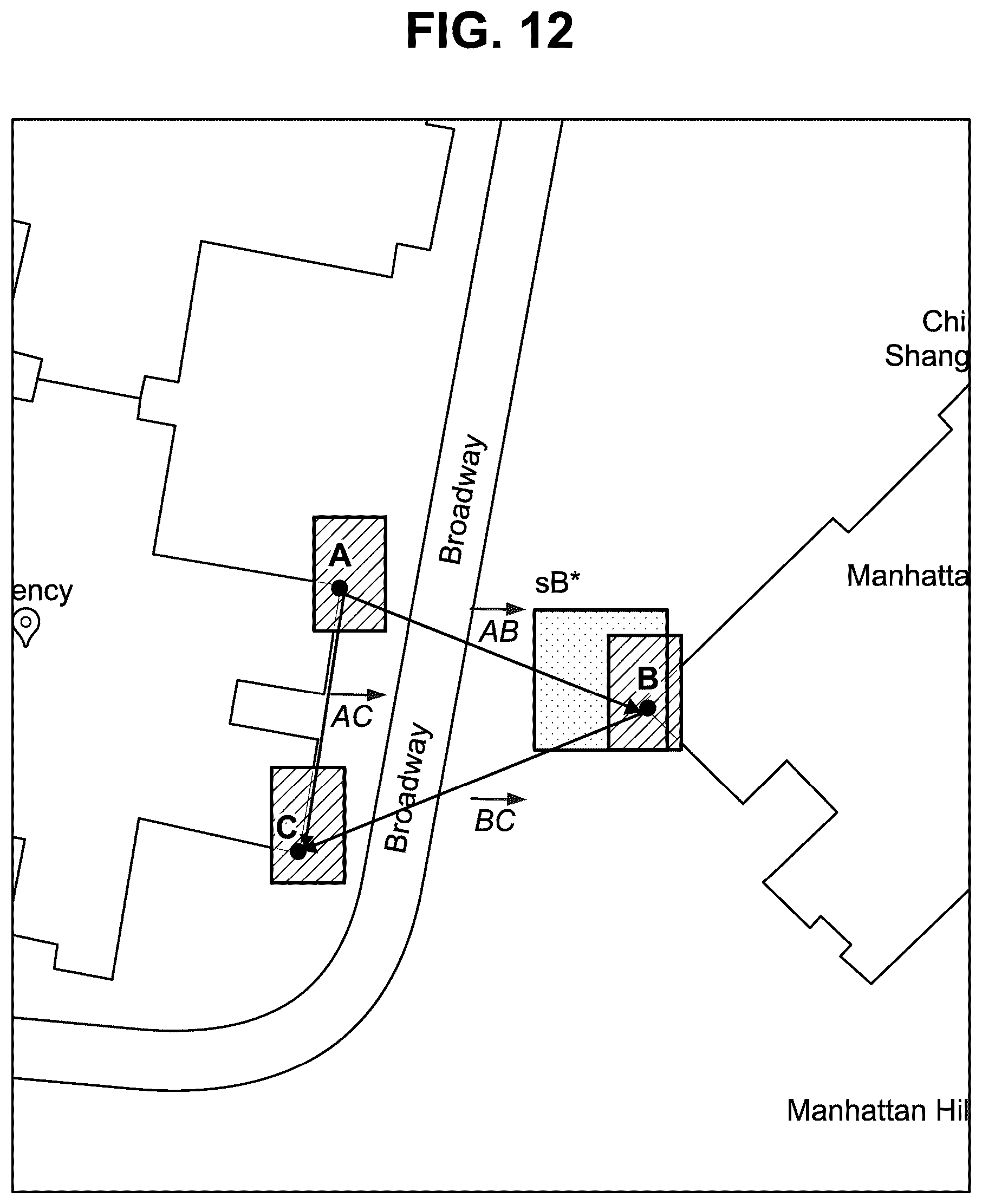 Patent US12099132 Figure 12 – Using reference measurements to reduce geospatial uncertainty