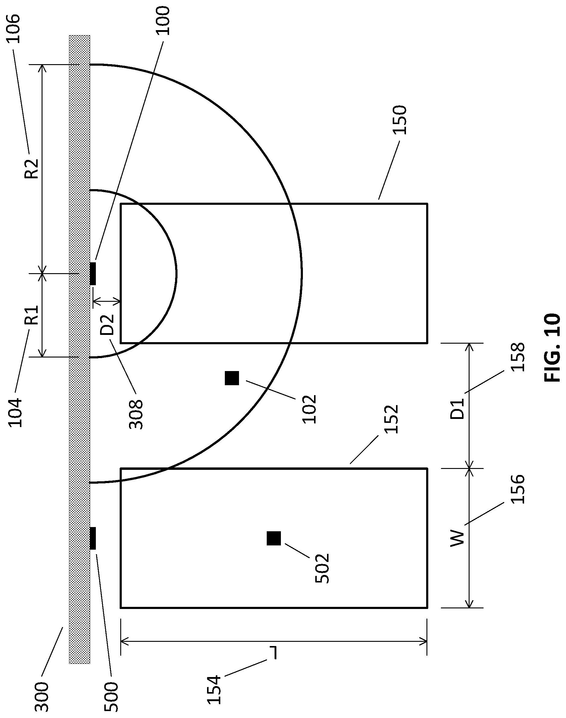 Patent US12099134 Figure 10 – Devices, systems, and methods for location tracking or proximity detection