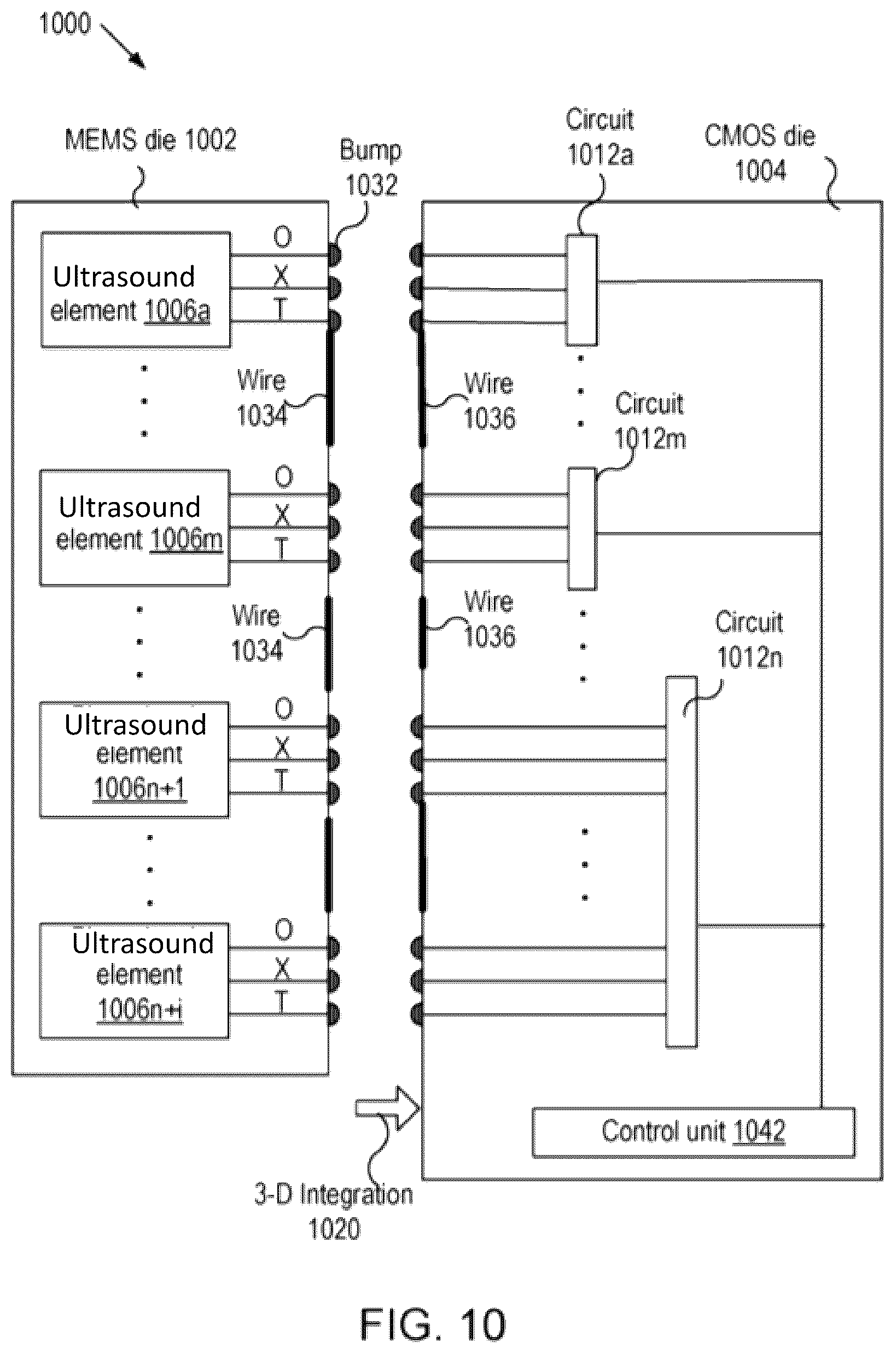 Patent US12099150 Figure 8 – Multi-transducer chip ultrasound device