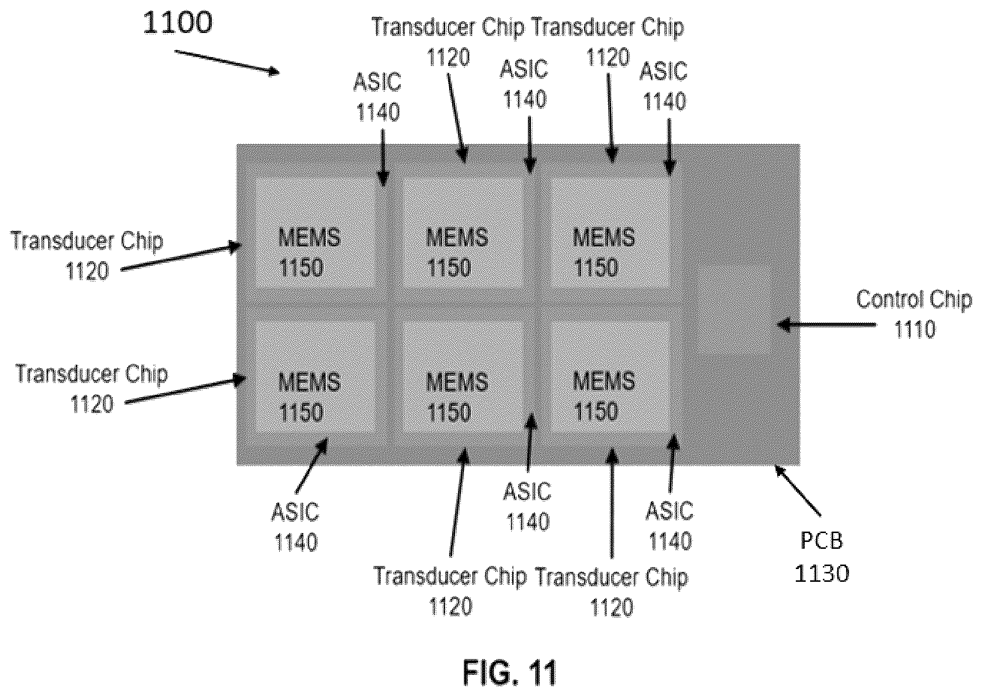 Patent US12099150 Figure 9 – Multi-transducer chip ultrasound device