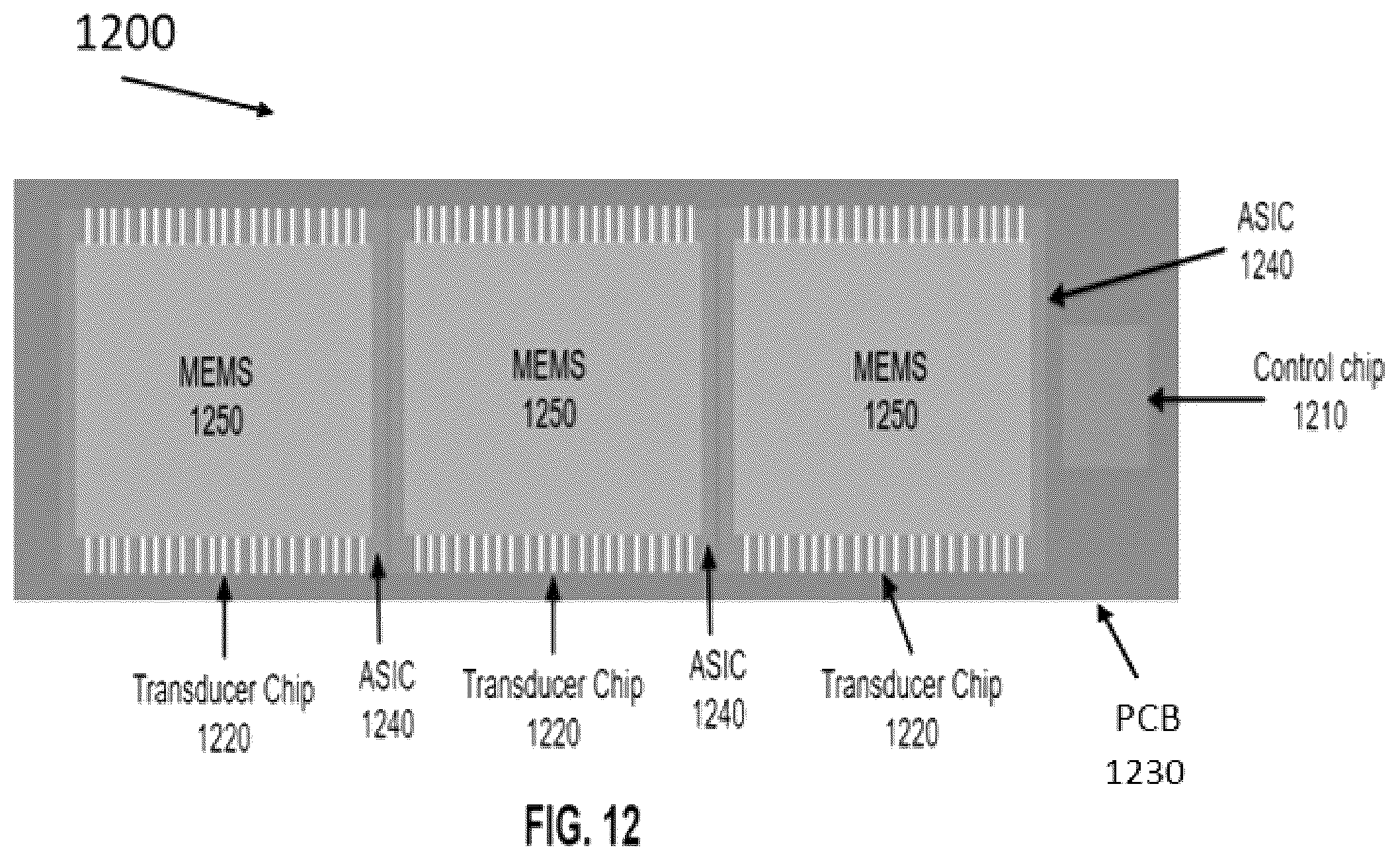 Patent US12099150 Figure 10 – Multi-transducer chip ultrasound device