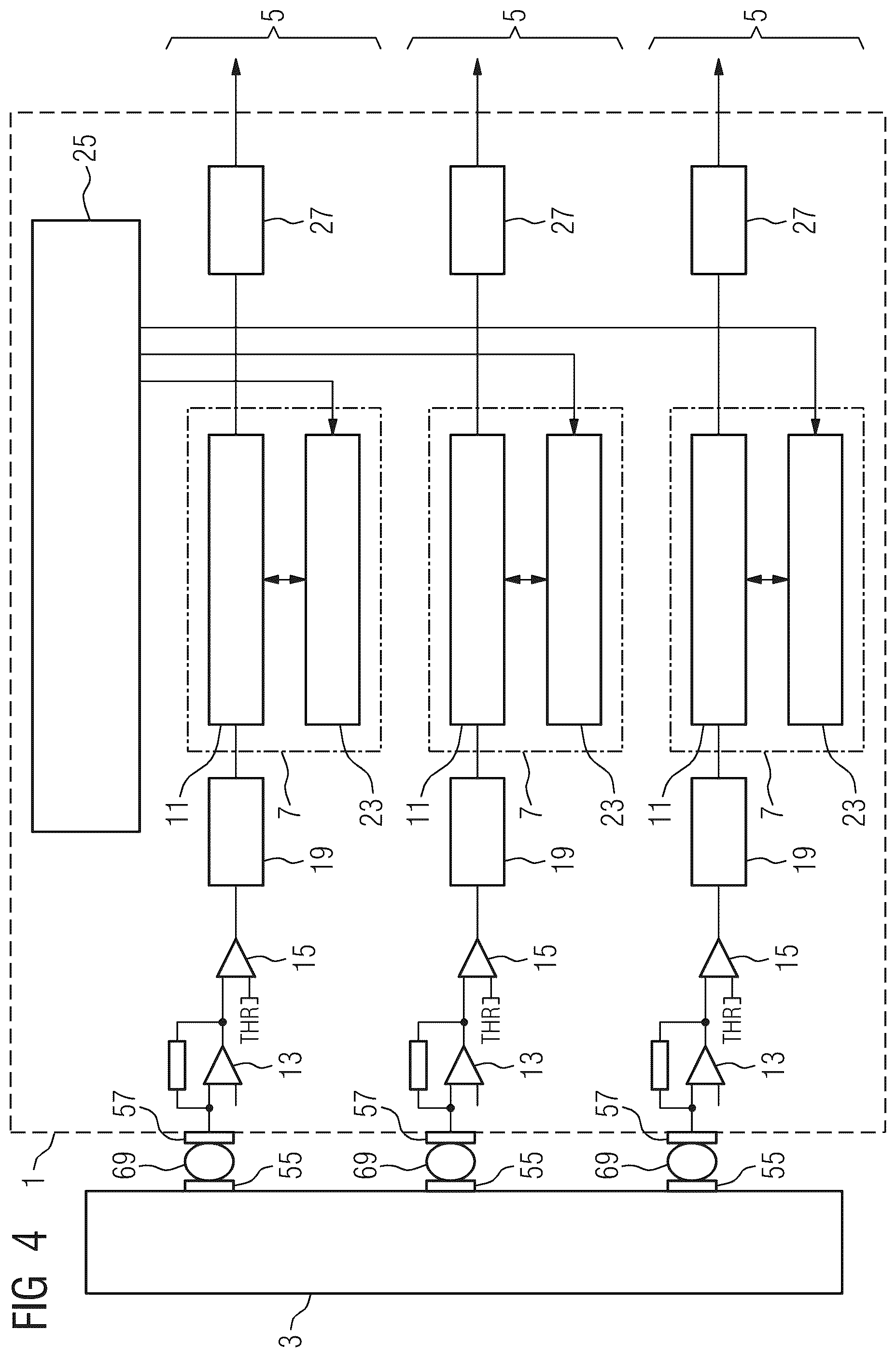 Patent US12099151 Figure 4 – Evaluation unit for an x-ray detector, x-ray detector, medical imaging device and method for operating an x-ray detector