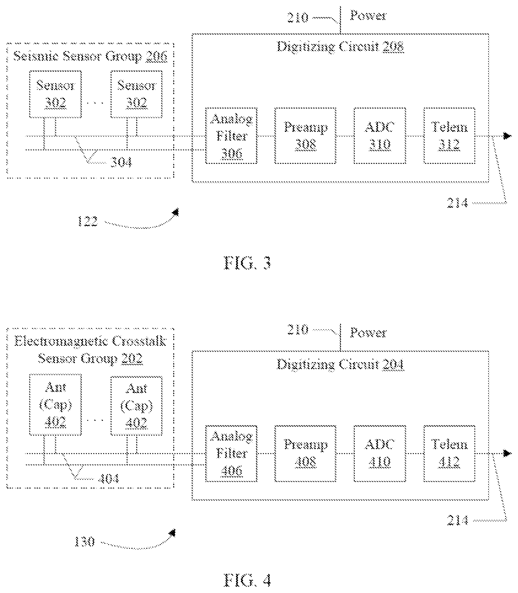 Patent US12099157 Figure 3 – Removing electromagnetic crosstalk noise from seismic data