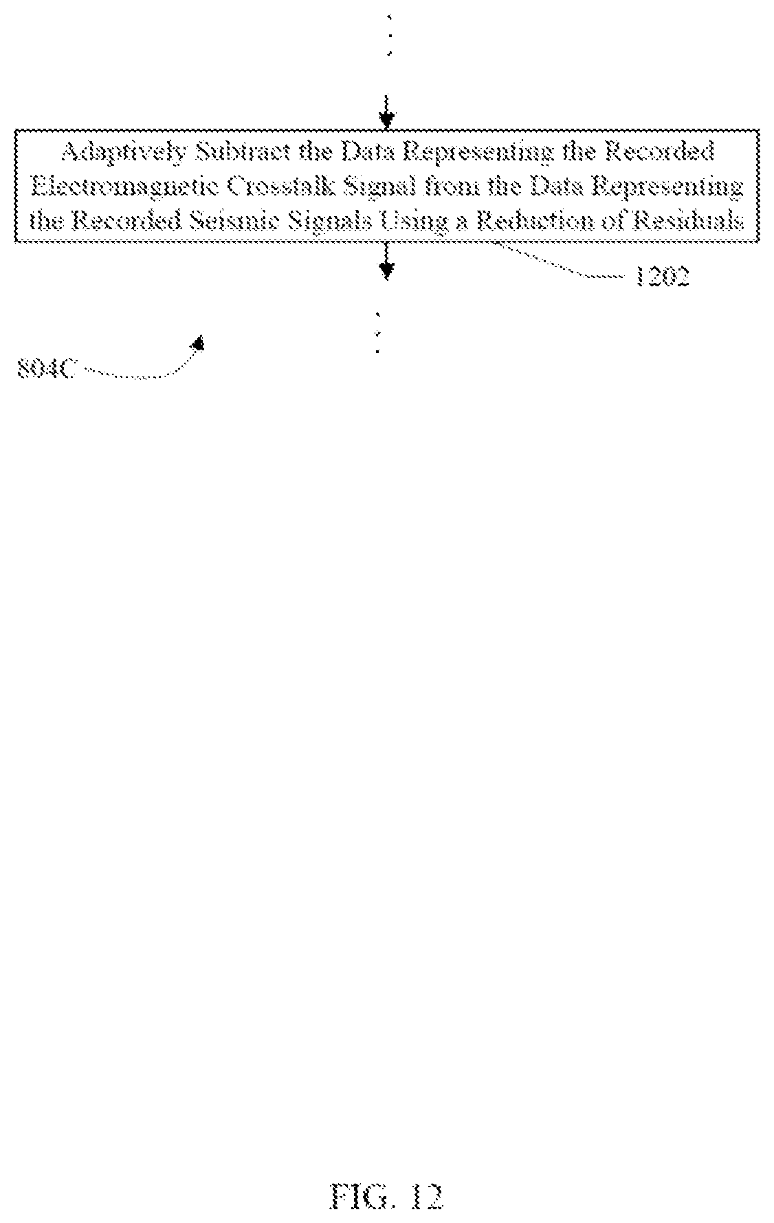 Patent US12099157 Figure 11 – Removing electromagnetic crosstalk noise from seismic data