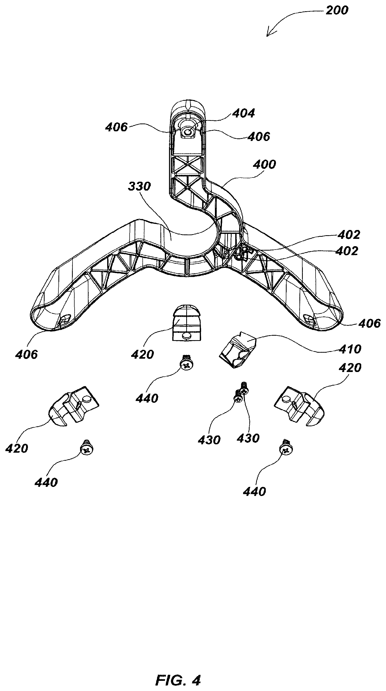 Patent US12099161 Figure 6 – Self-standing multi-leg attachment devices for use with utility locators