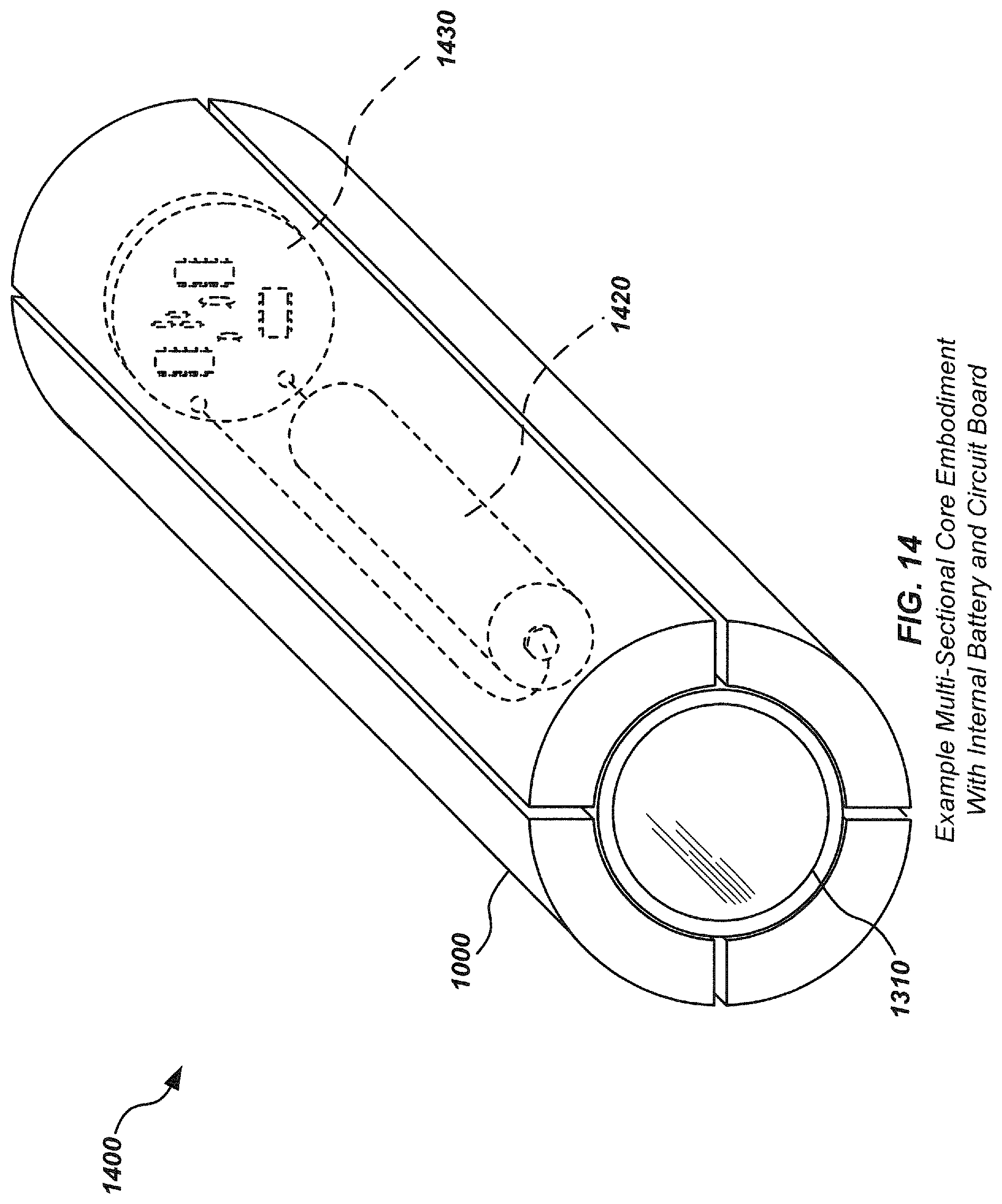 Patent US12099162 Figure 14 – Sonde devices with a sectional core