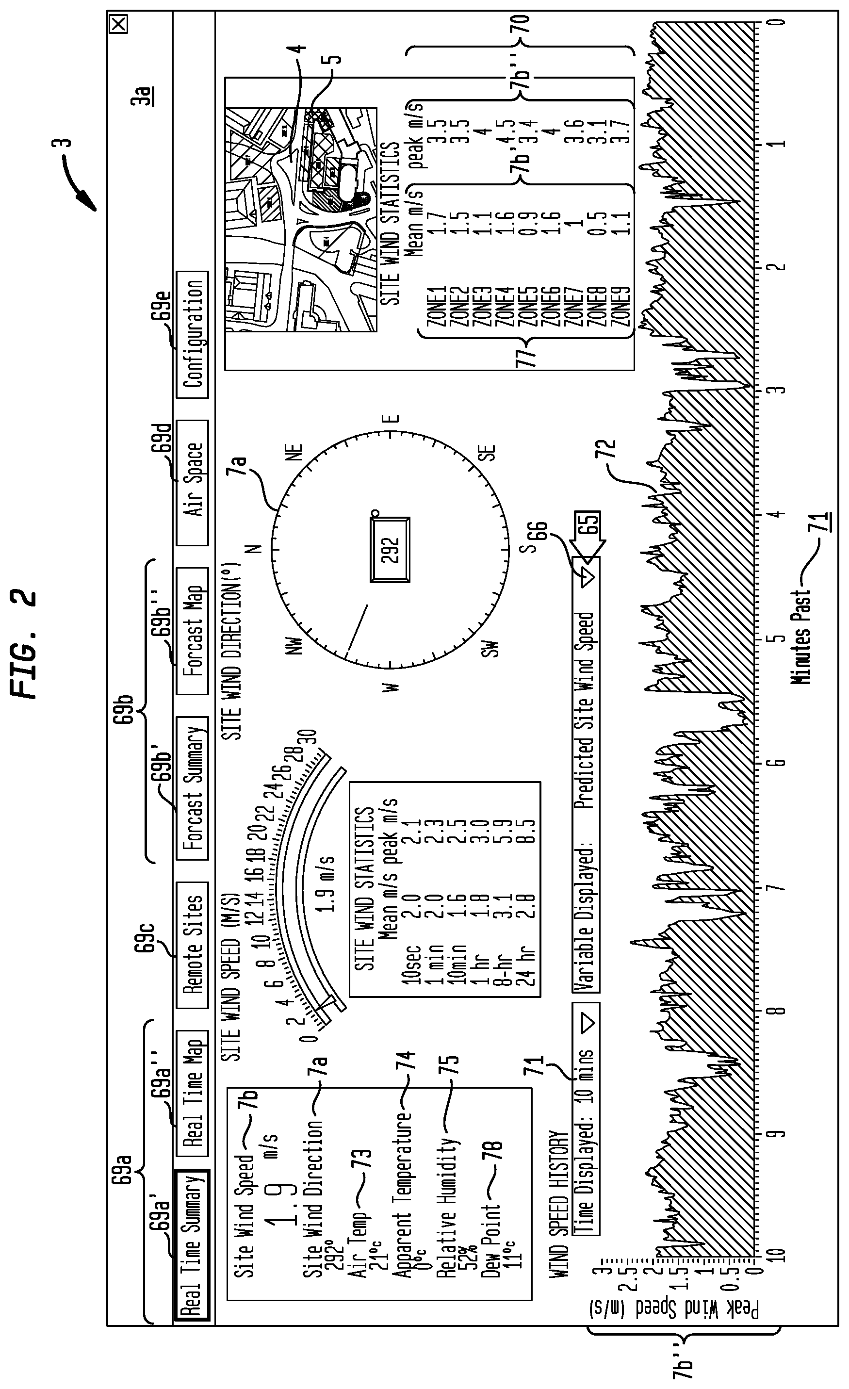 Patent US12099164 Figure 2 – Zone specific airflow condition forecasting system