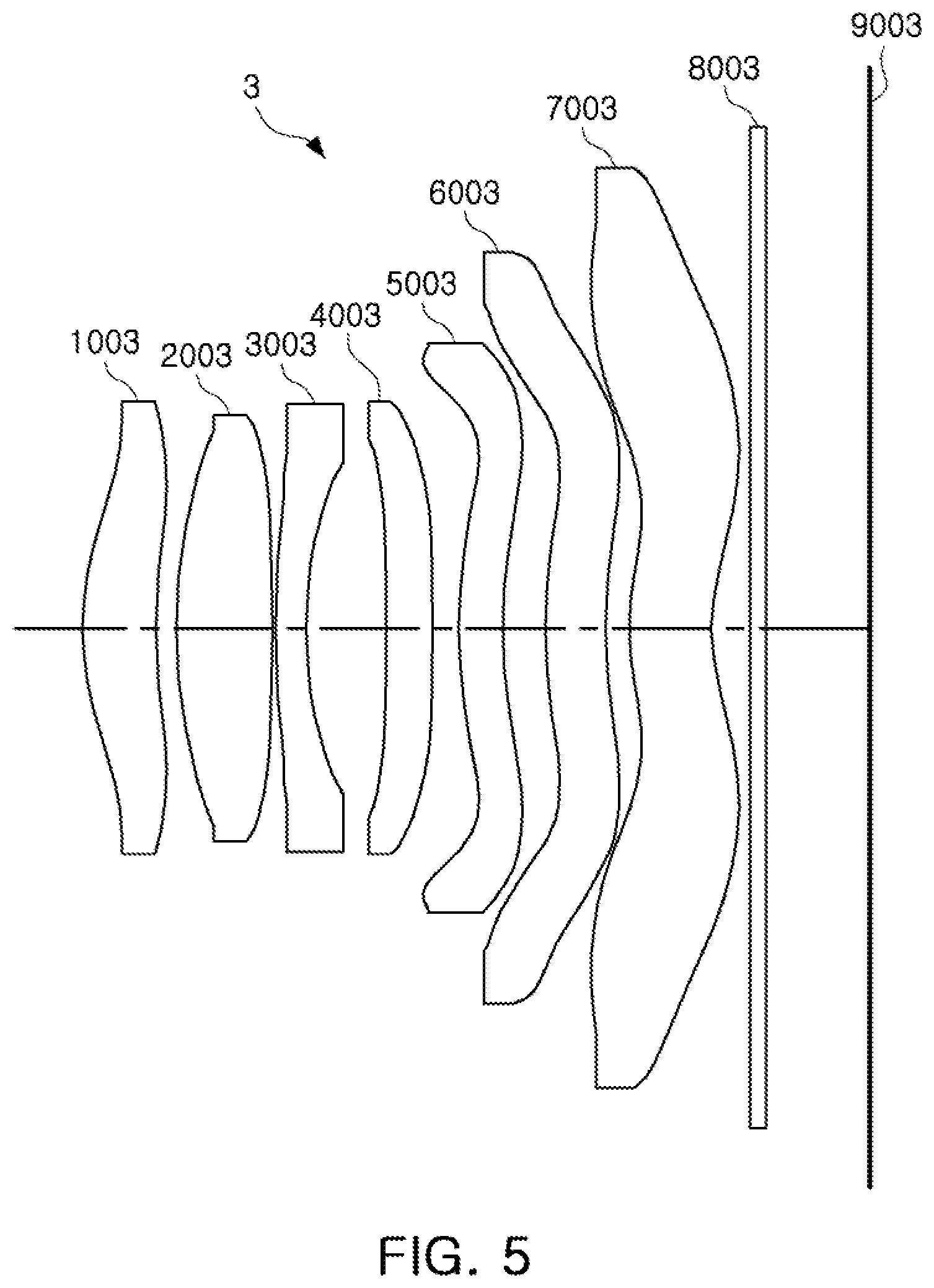Patent US12099166 Figure 5 – Optical imaging system having seven lenses of various refractive powers
