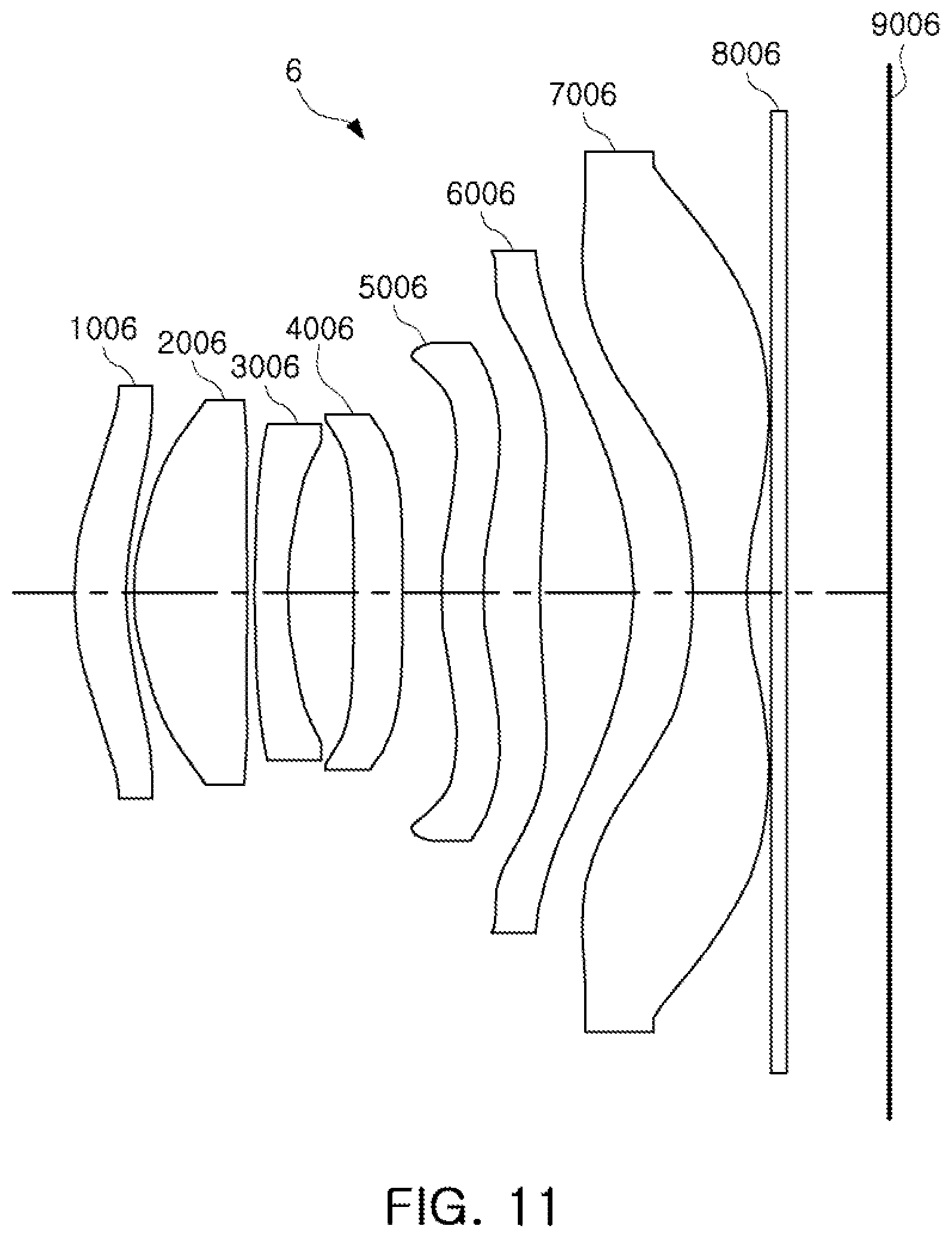 Patent US12099167 Figure 11 – Optical imaging system having seven lenses of various refractive powers