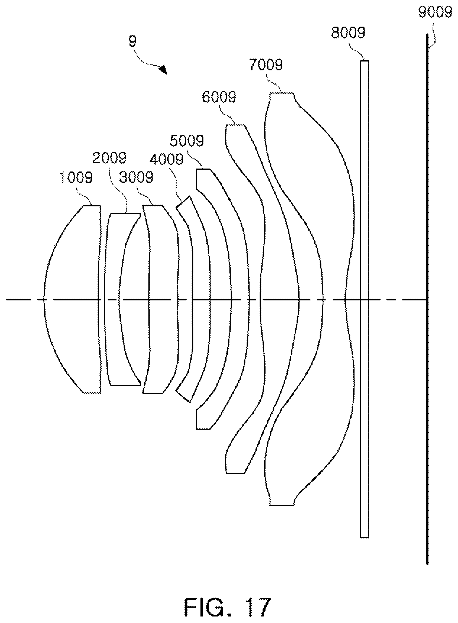 Patent US12099167 Figure 17 – Optical imaging system having seven lenses of various refractive powers