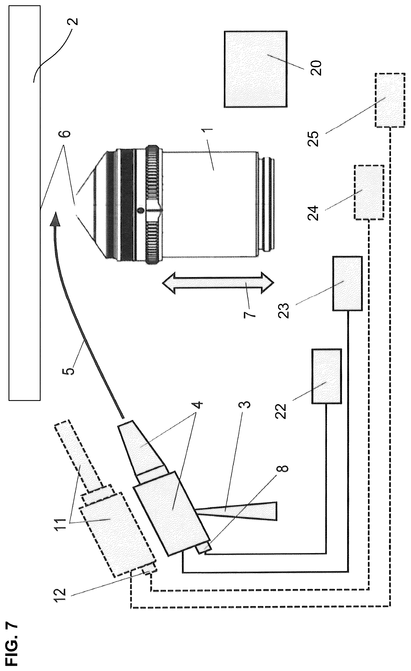 Patent US12099176 Figure 5 – Apparatus and method for applying a liquid immersion medium into a clearance between a microscope objective and a specimen to be examined under the microscope